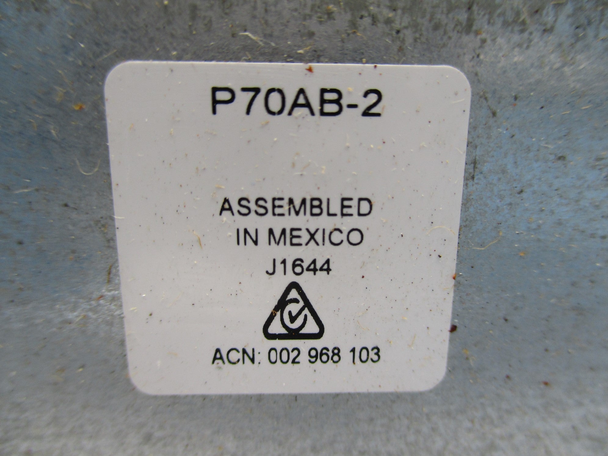 JOHNSON CONTROLS P70AB-2 UNMP