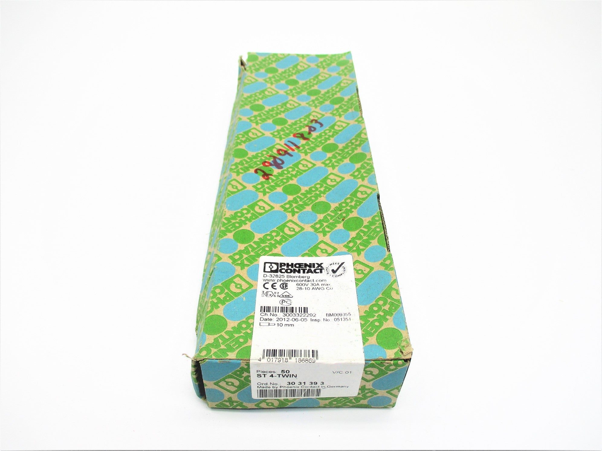 PHOENIX CONTACT ST4-TWIN (PKG OF 50) NSFS