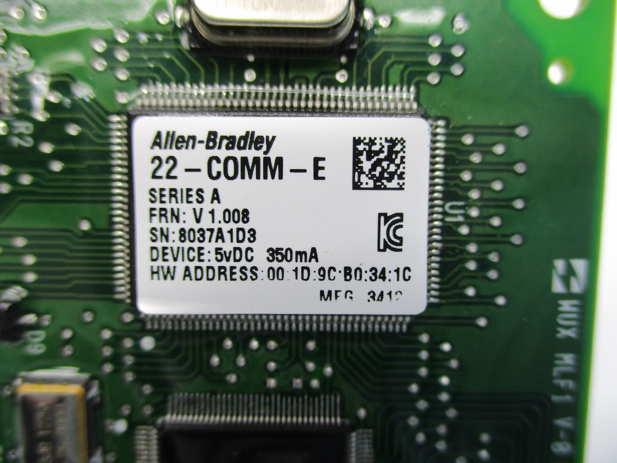 ALLEN BRADLEY 22-COMM-E SER. A F/W 1.008 NSNP