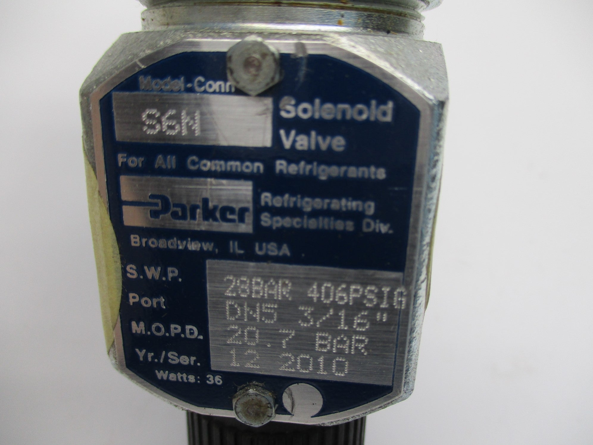 PARKER S6N 406PSIG UNMP