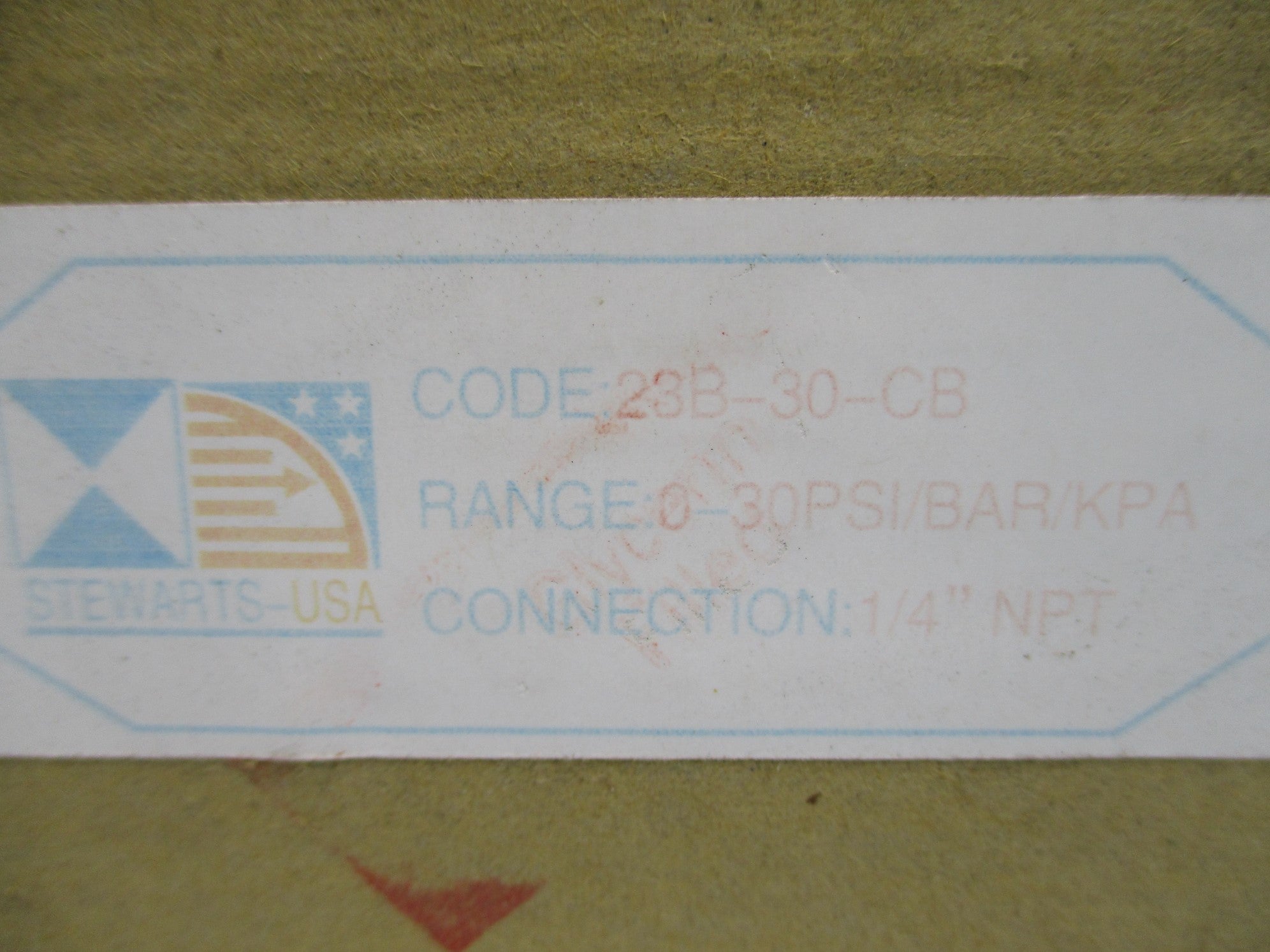 STEWARTS-USA 23B-30-CB 0-30PSI NSMP