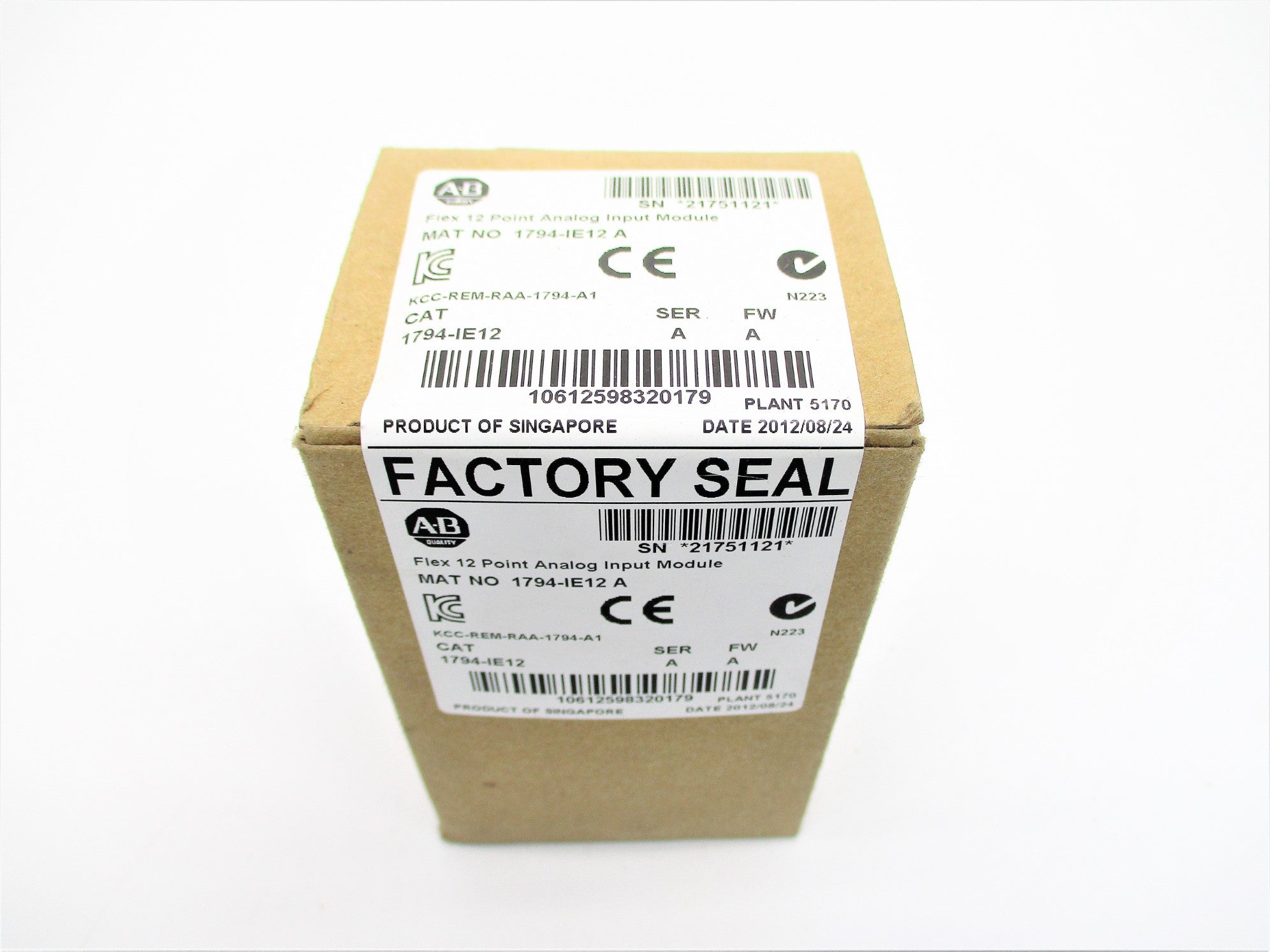 ALLEN BRADLEY 1794-IE12 SER. A F/W A DATE: 2012 NSFS