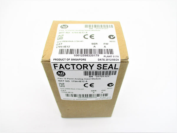 ALLEN BRADLEY 1794-IE12 SER. A F/W A DATE: 2012 NSFS