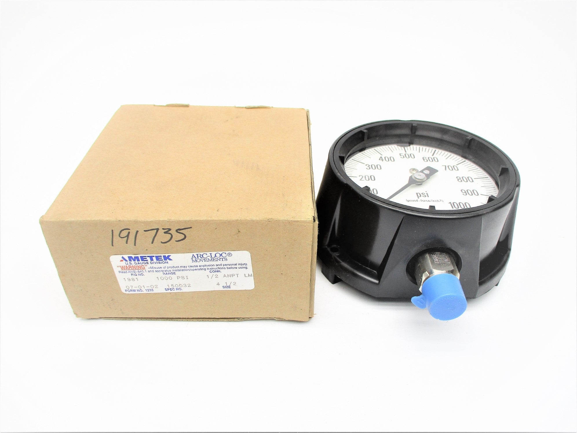 AMETEK 150032 0-1000PSI NSMP