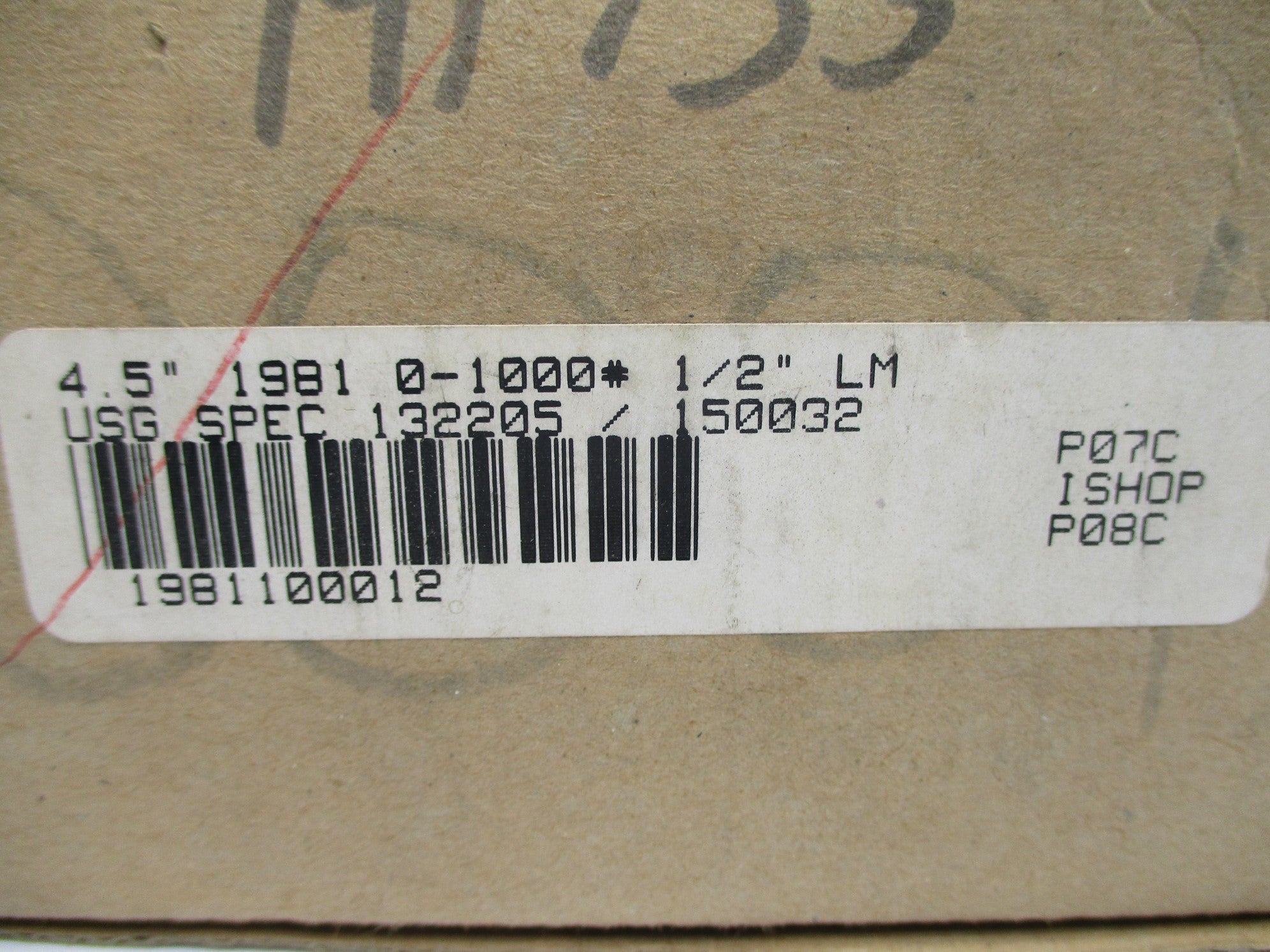 USG 150032 0-1000PSI NSMP