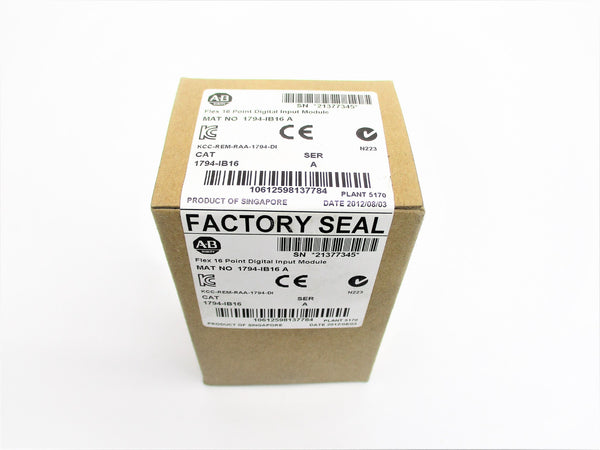 ALLEN BRADLEY 1794-IB16 SER. A DATE: 2012 NSFS