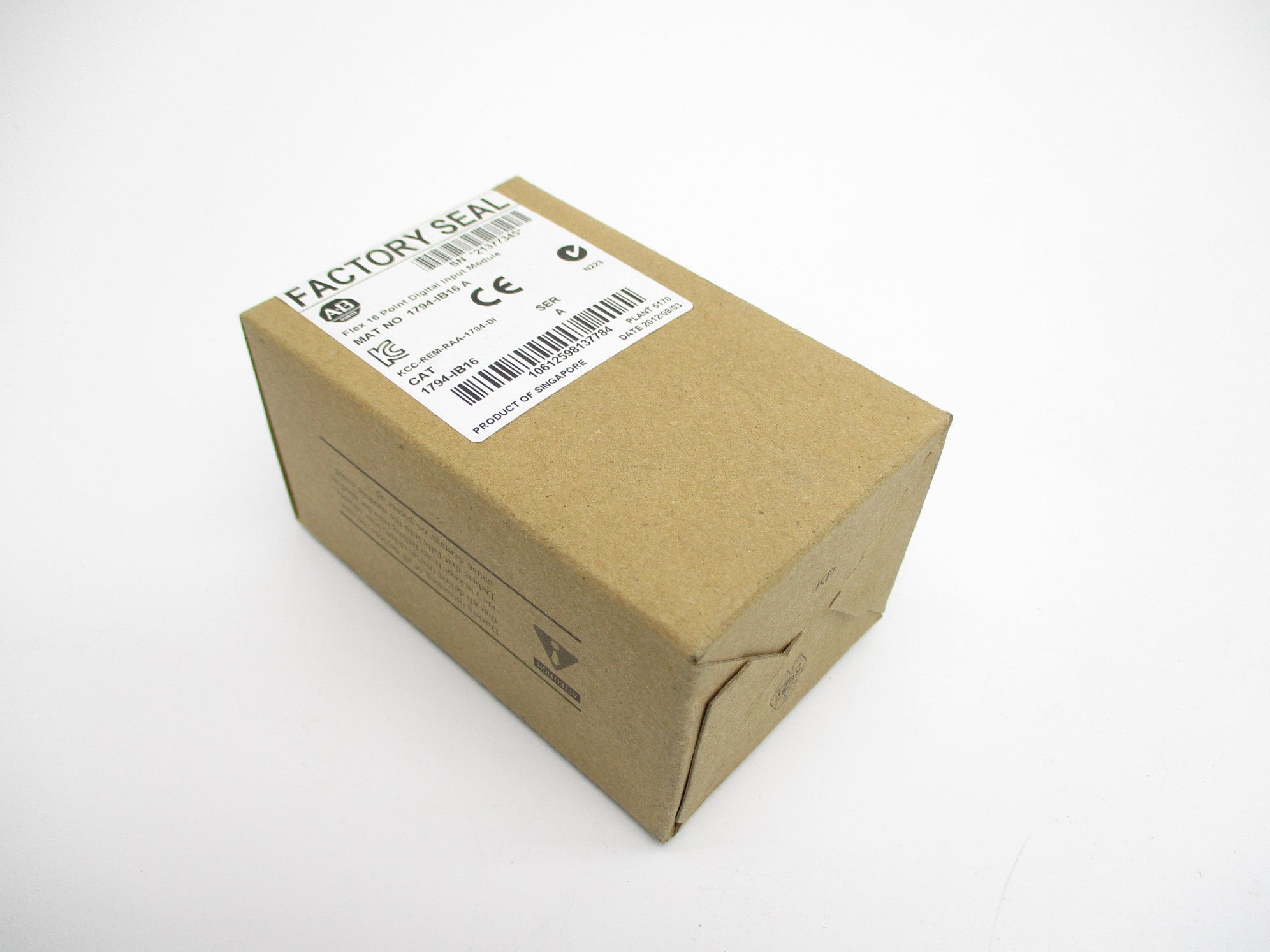 ALLEN BRADLEY 1794-IB16 SER. A DATE: 2012 NSFS