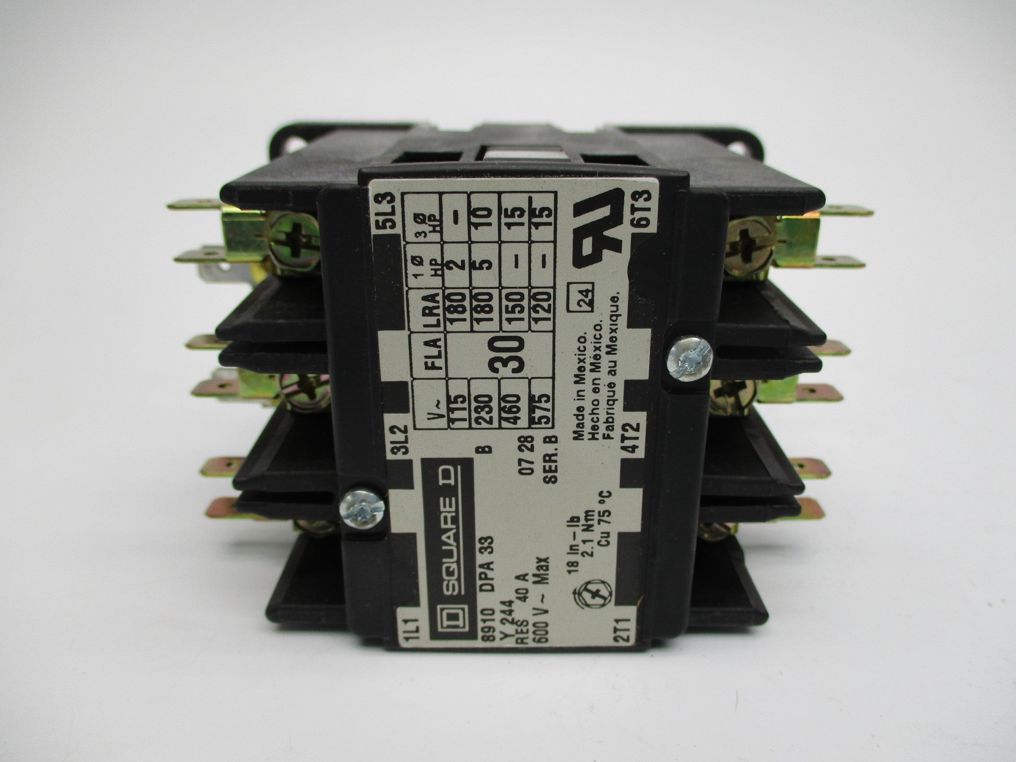 SQUARE D 8910DPA33V09Y244 SER. B 220/240V NSMP