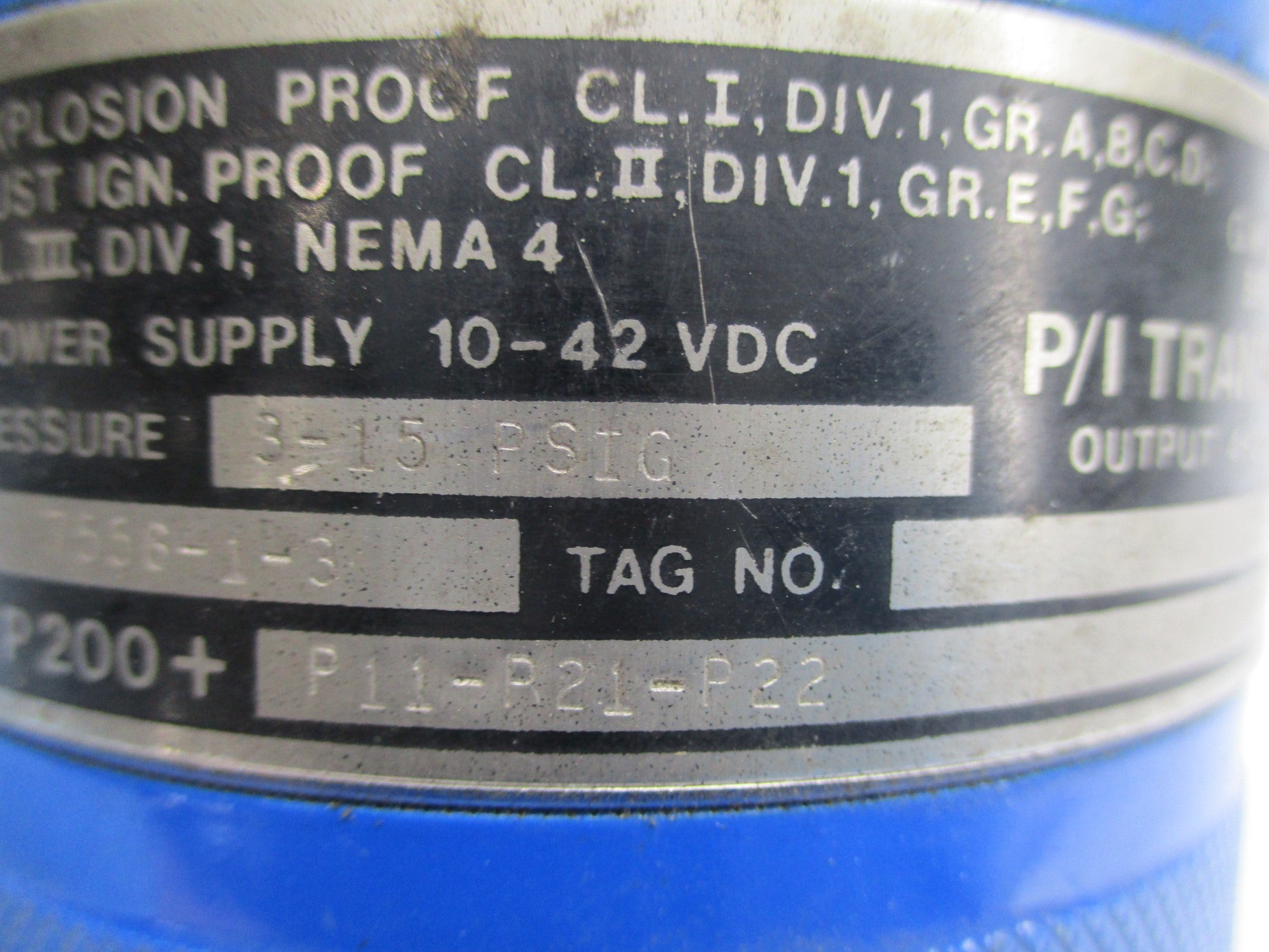 DAHL P200+P11-R21-P22 3-15PSIG NSNP