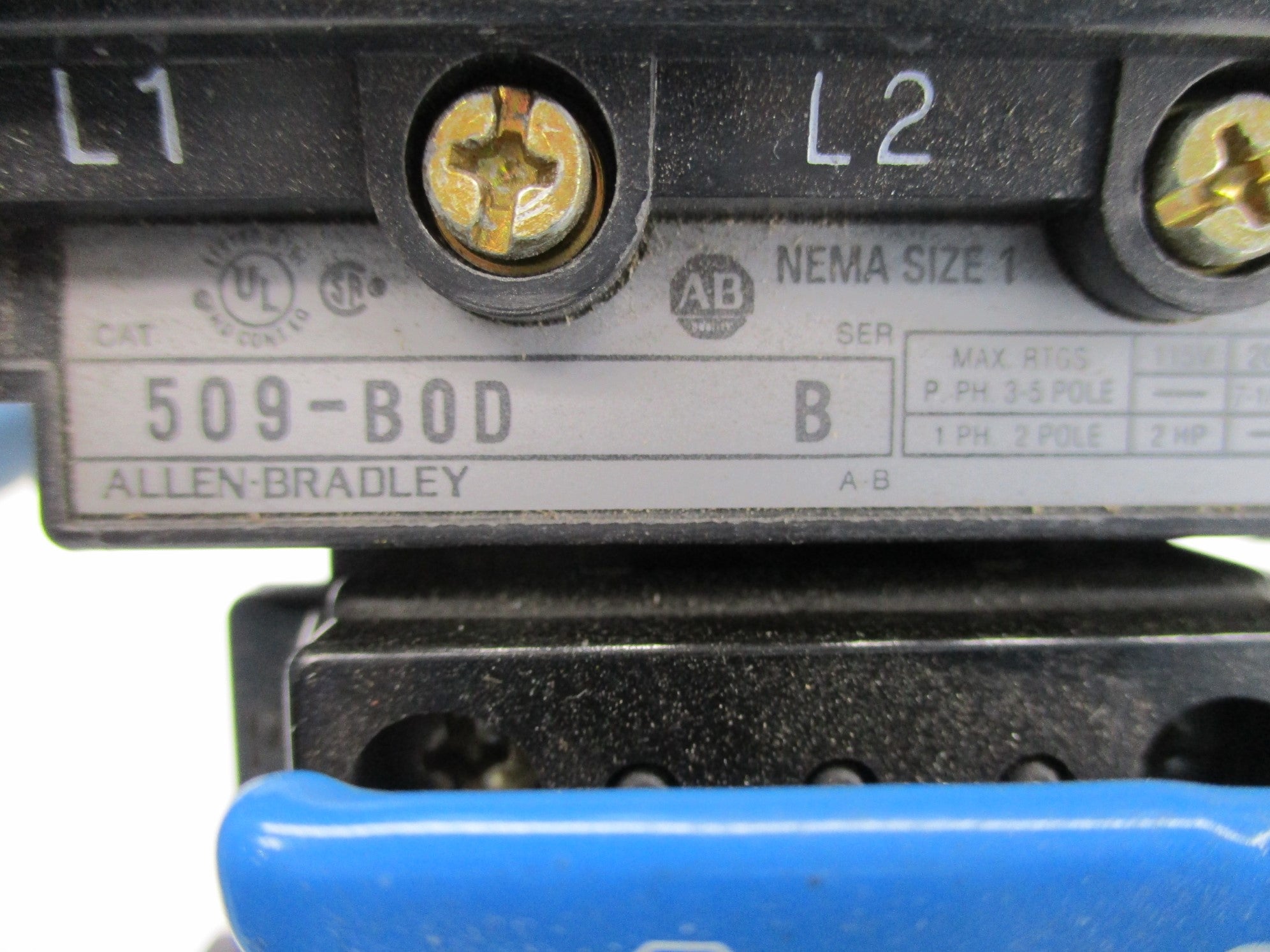 ALLEN BRADLEY 509-BOD SER. B (AS PICTURED) NSNP
