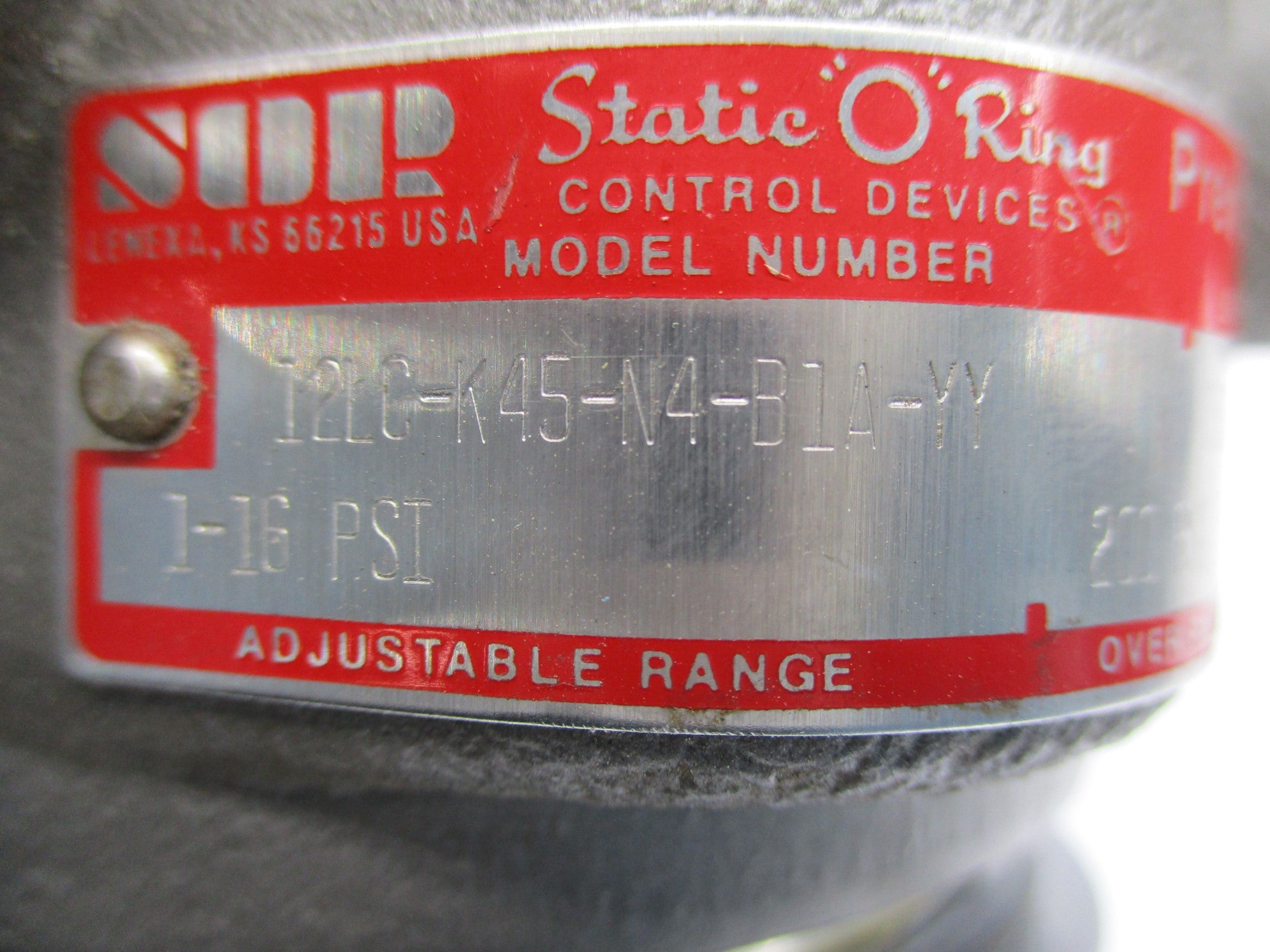SOR 12LC-K45-N4-B1A-YY 1-16PSI NSNP