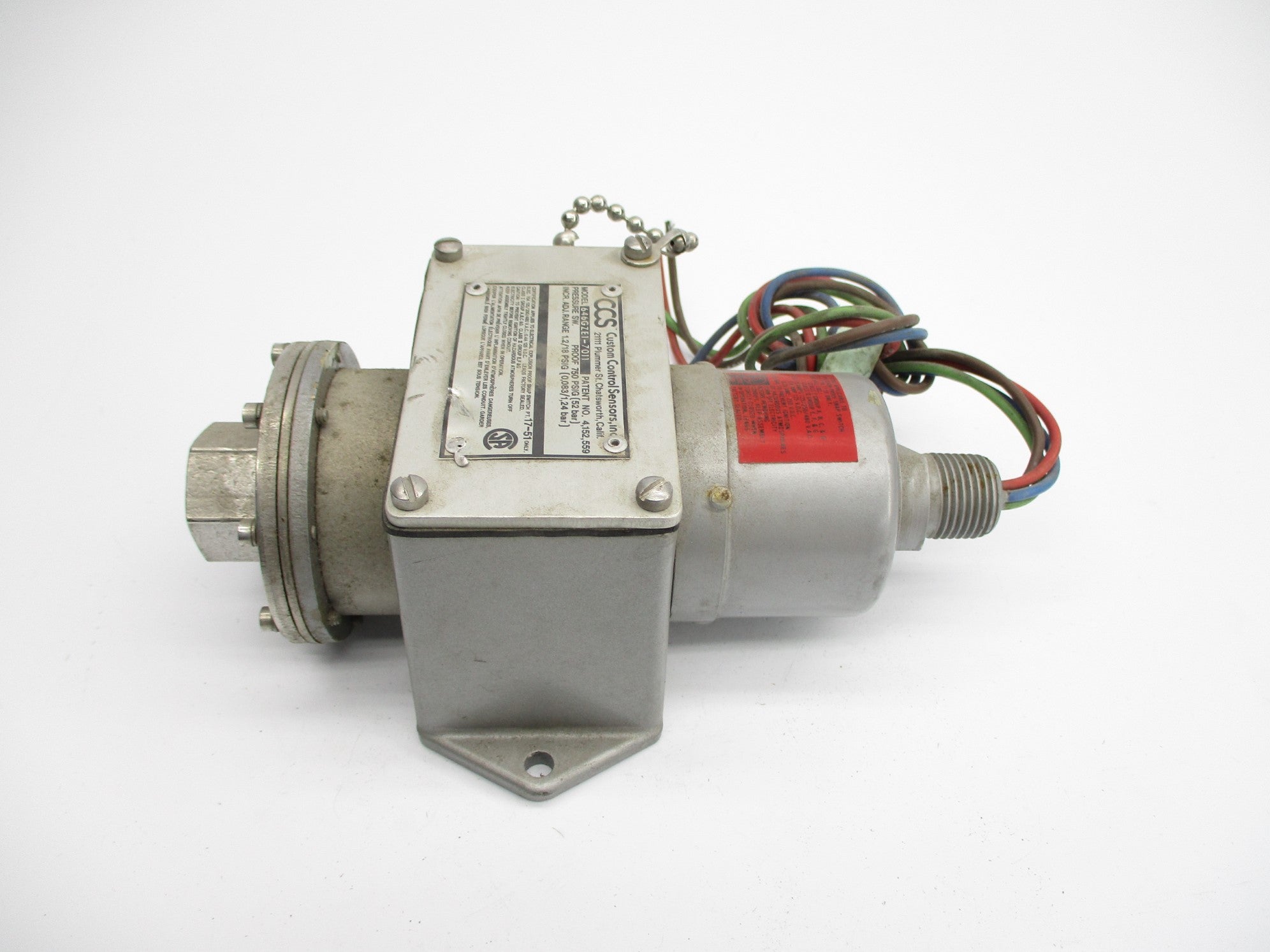 CUSTOM CONTROL SENSORS 646GZE1-7011 1.2/18PSIG UNMP