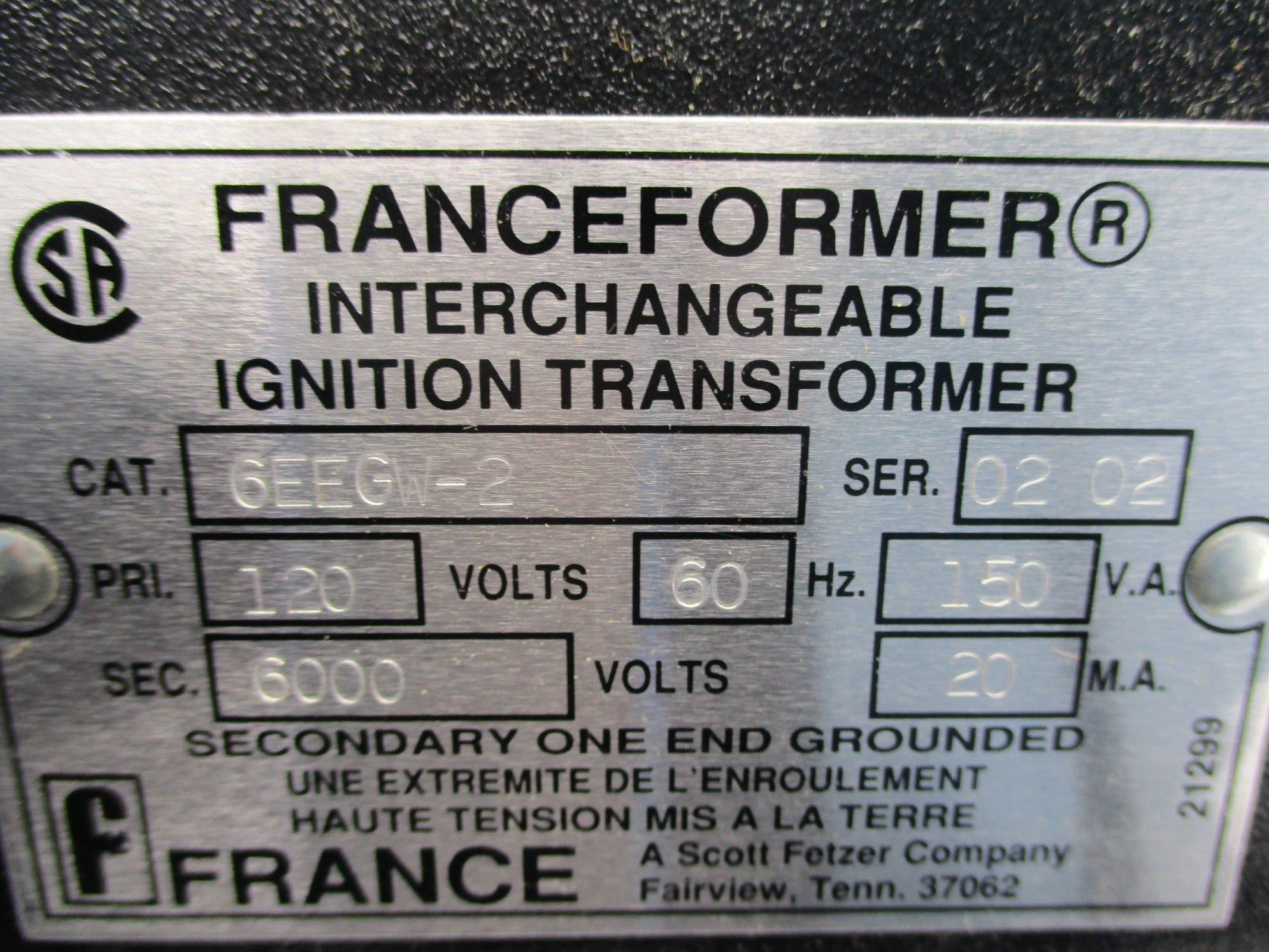 FRANCE 6EEGW-2 NSNP