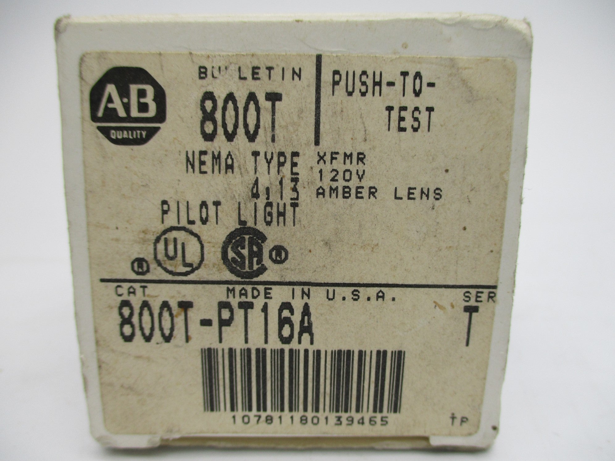 ALLEN BRADLEY 800T-PT16A SER. T (GY/BL) NSMP