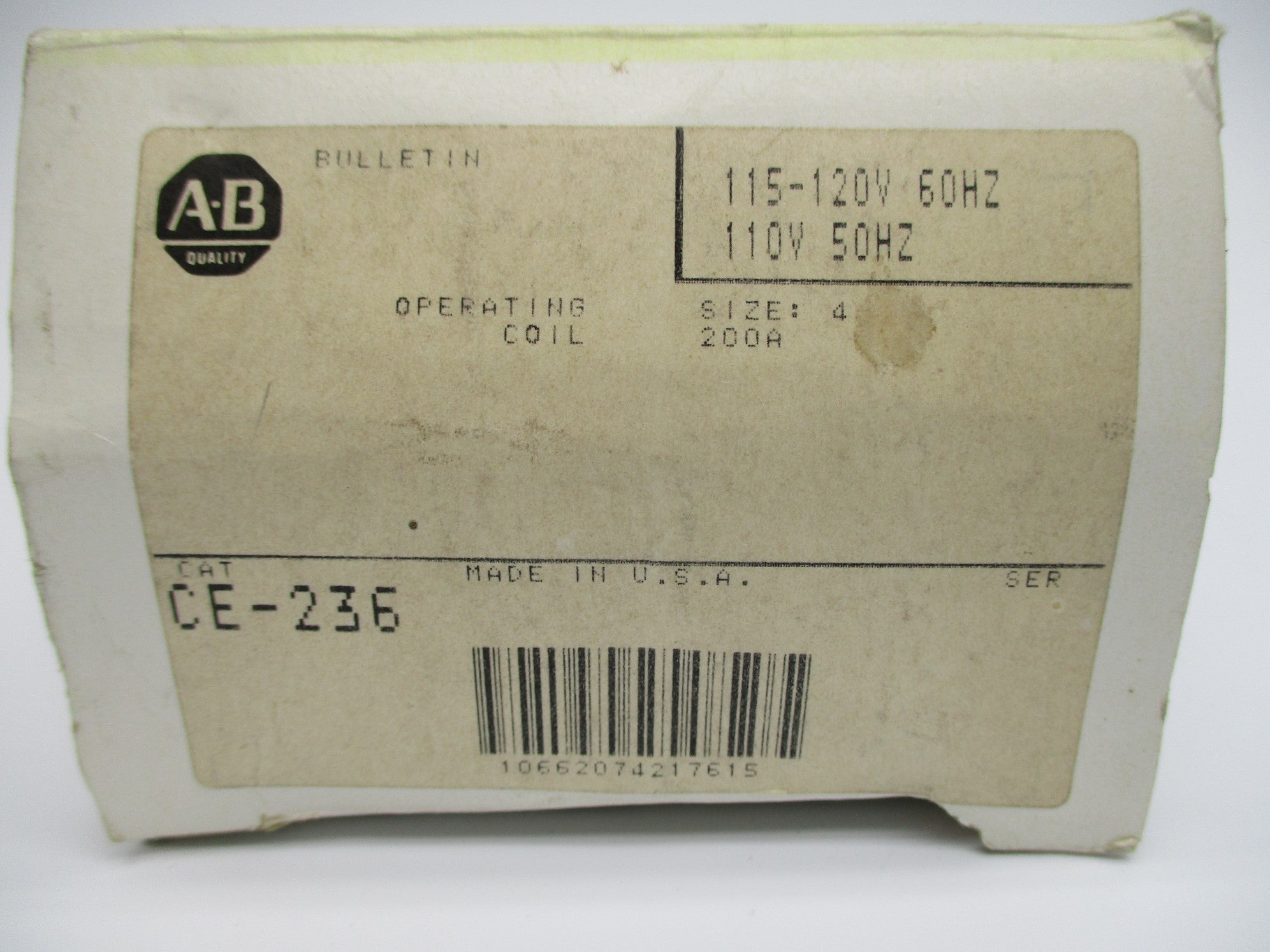 ALLEN BRADLEY CE-236 (BK/YL) NSMP