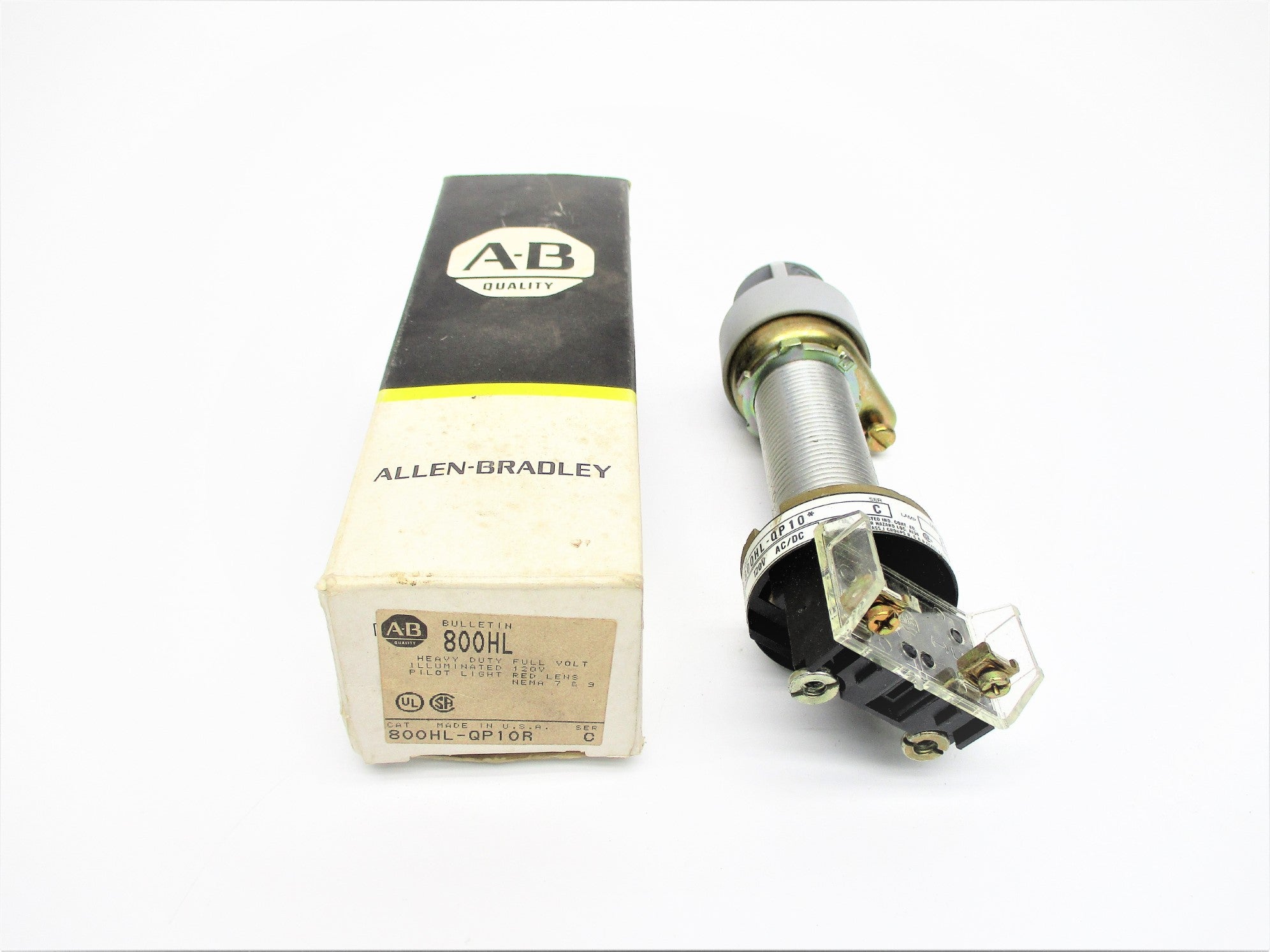ALLEN BRADLEY 800HL-QP10R SER. C (BK/YL) NSMP