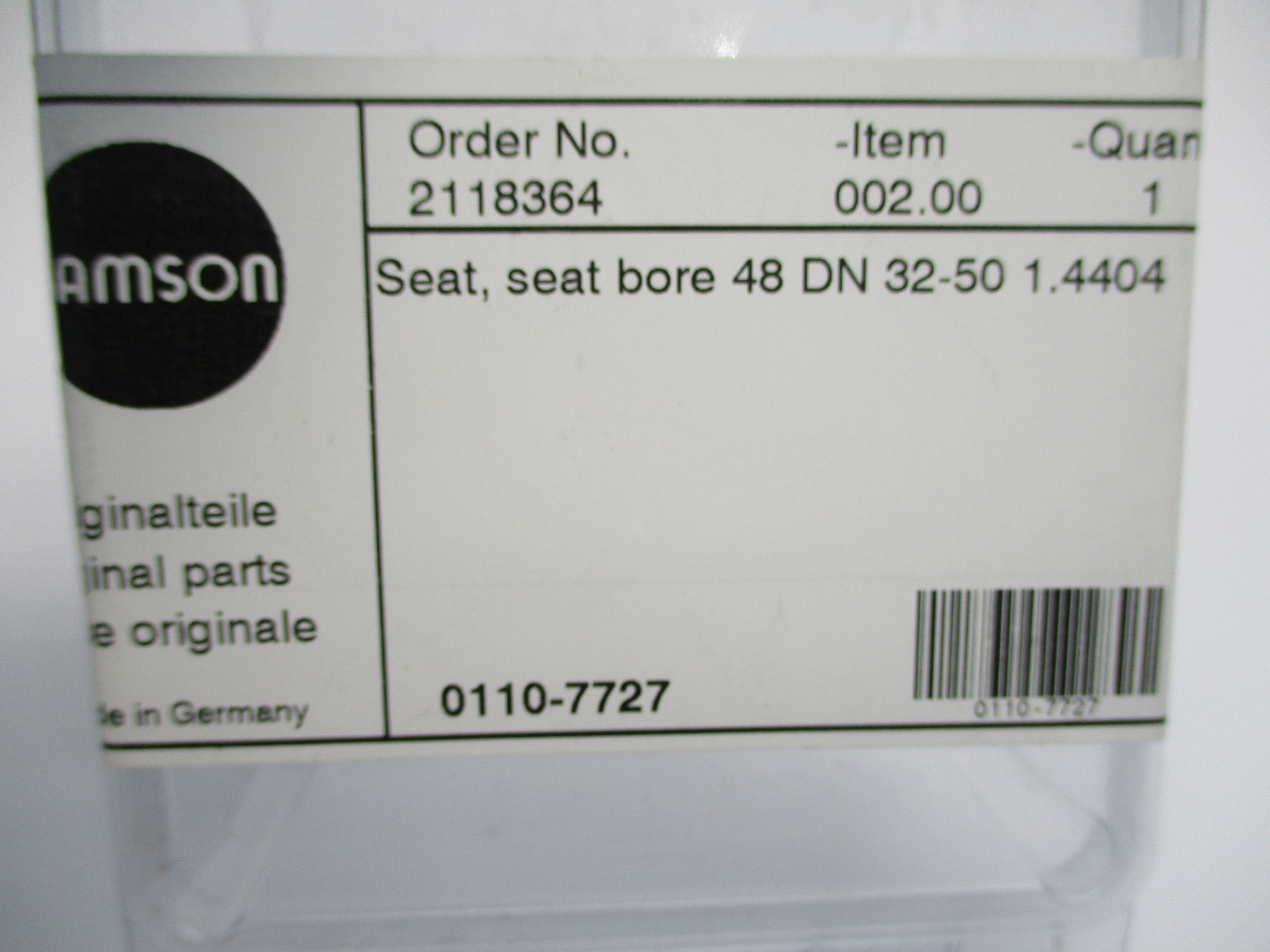 SAMSON 0110-7727 NSMP