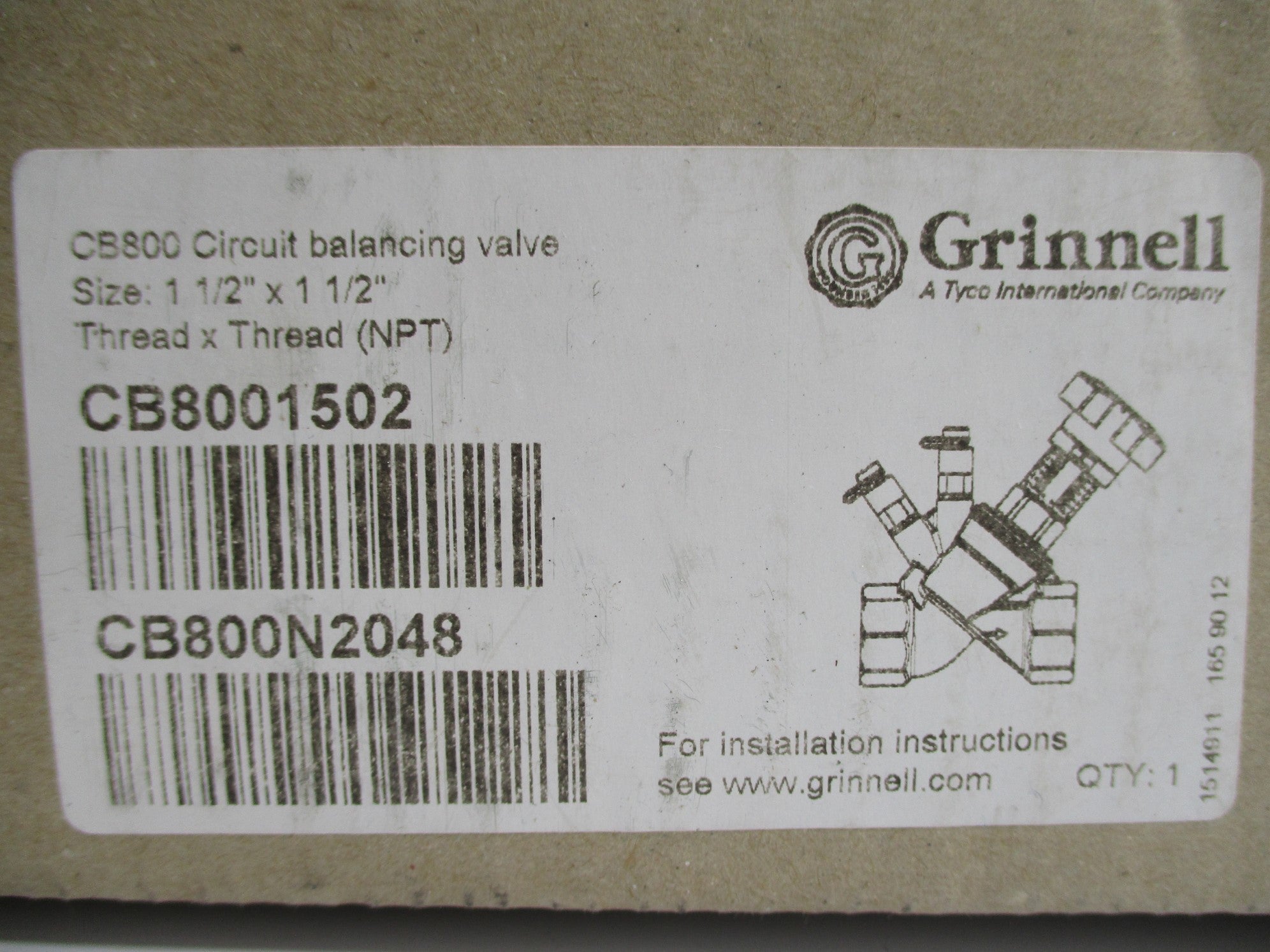 GRINNELL CB8001502 NSMP