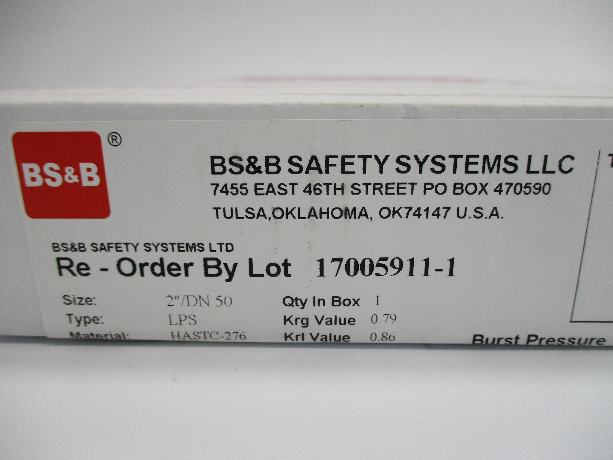 BS&B LPS 2" NSMP