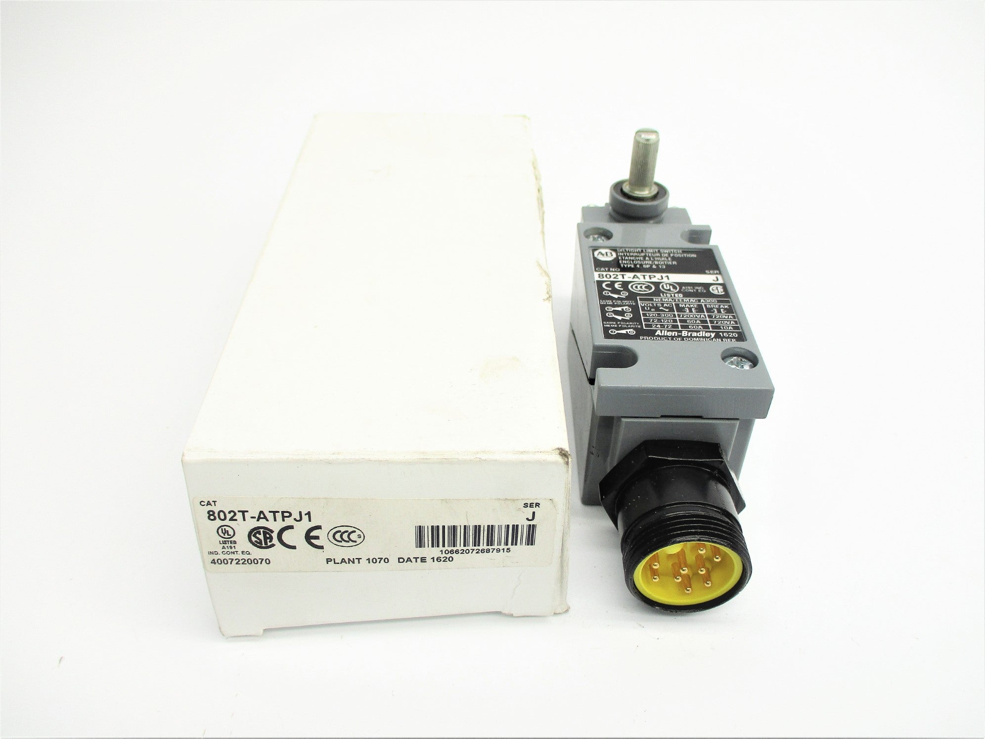 ALLEN BRADLEY 802T-ATPJ1 SER. J (WH) NSMP