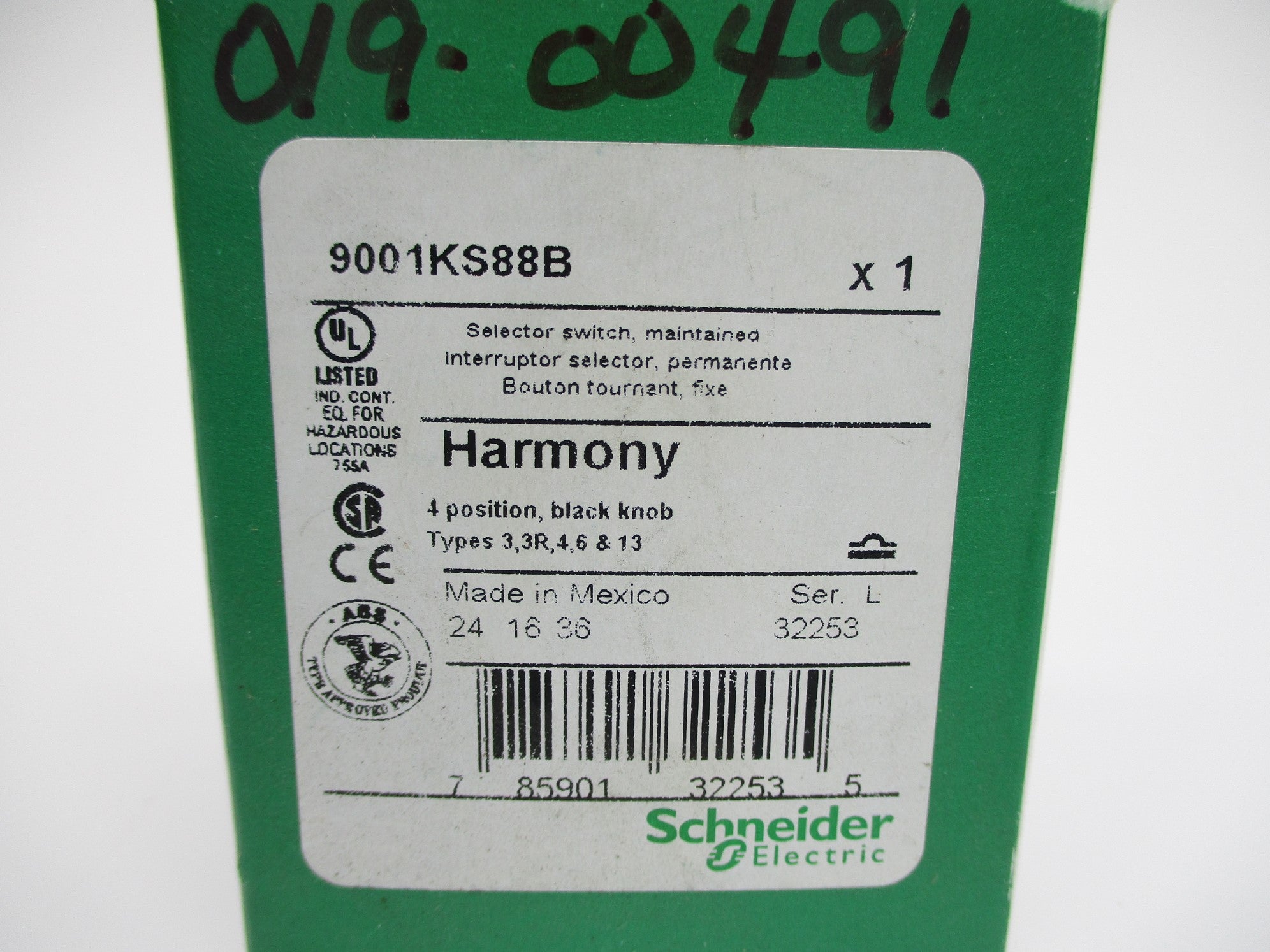 SCHNEIDER ELECTRIC 9001KS88B SER. L NSMP