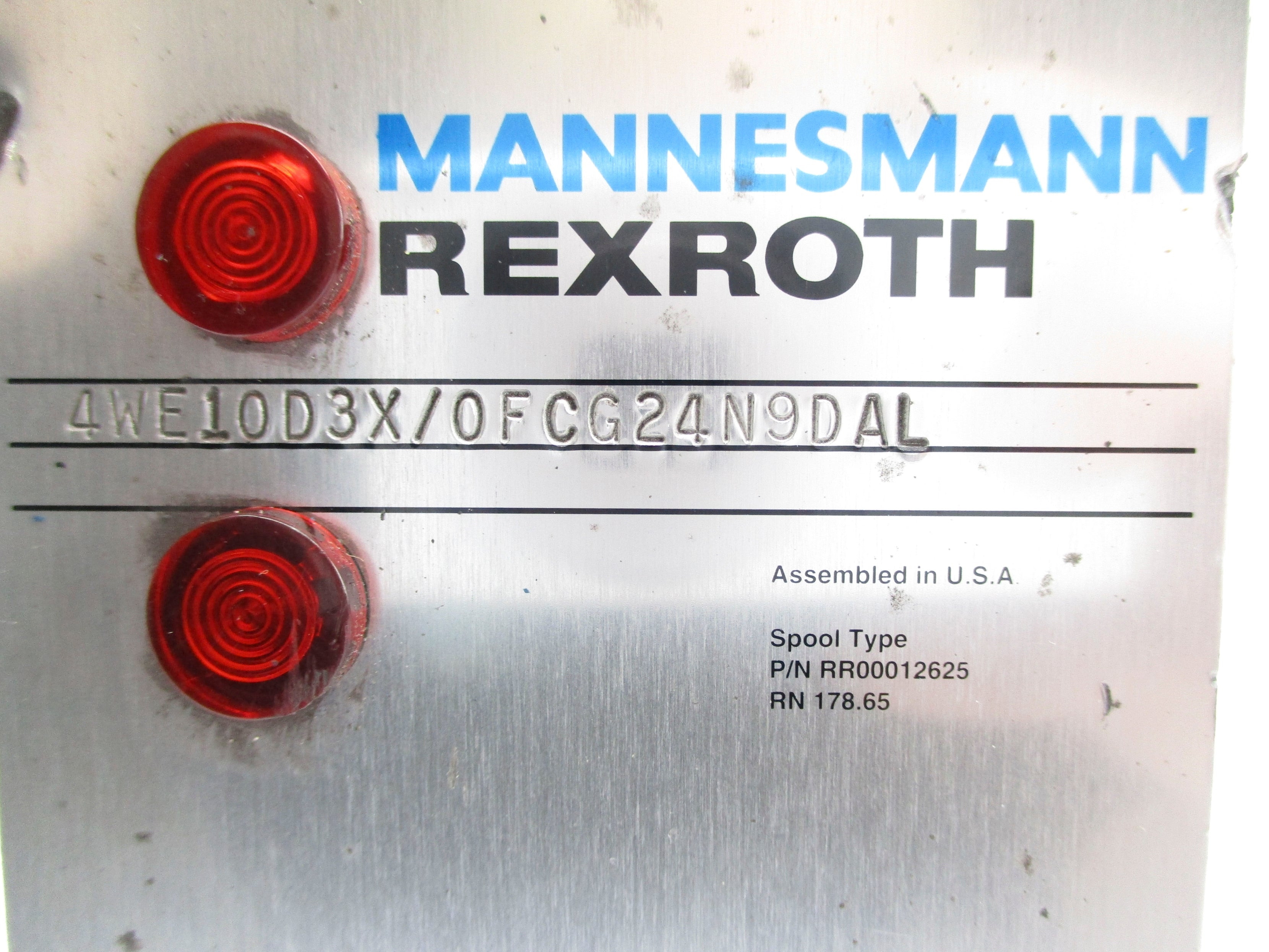 MANNESMANN REXROTH 4WE10D3X/0FCG24N9DAL (AS PICTURED) NSNP