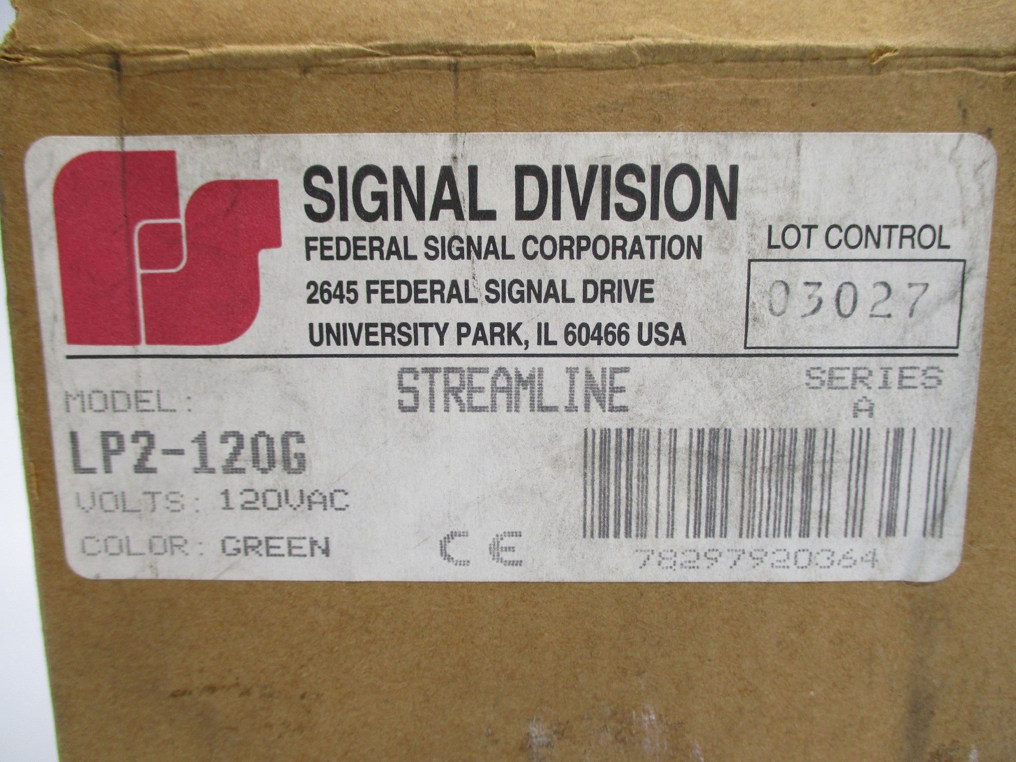 INDUSTRIAL SPARE PART LP2-120G SER. A NSMP