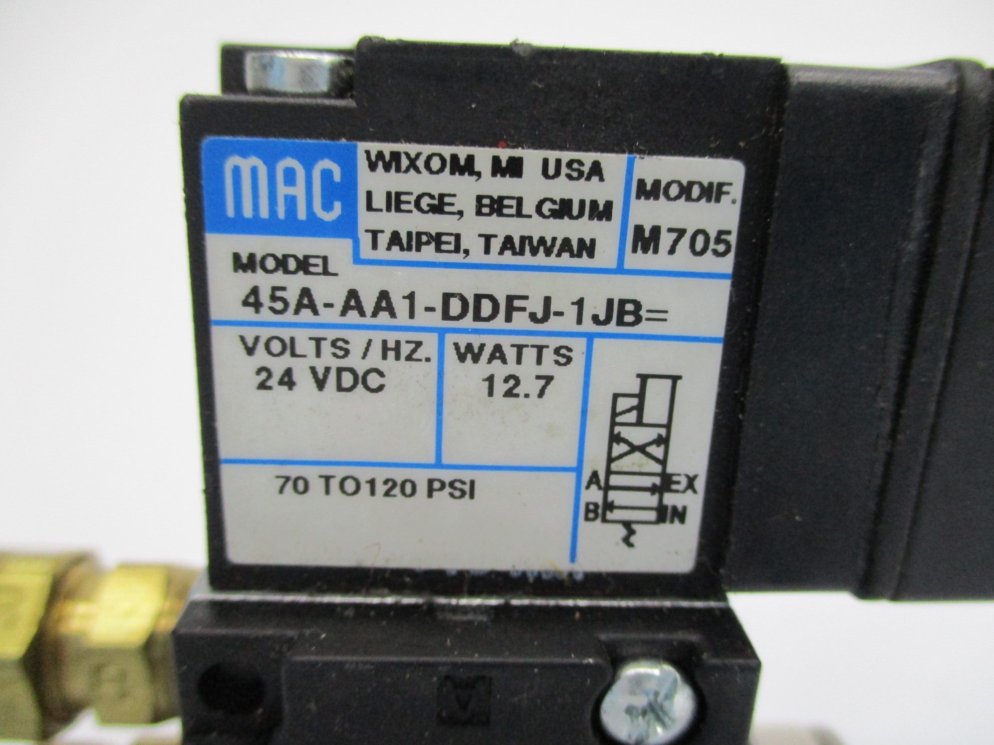 MAC 45A-AA1-DDFJ-1JB 24VDC 70-120PSI NSNP