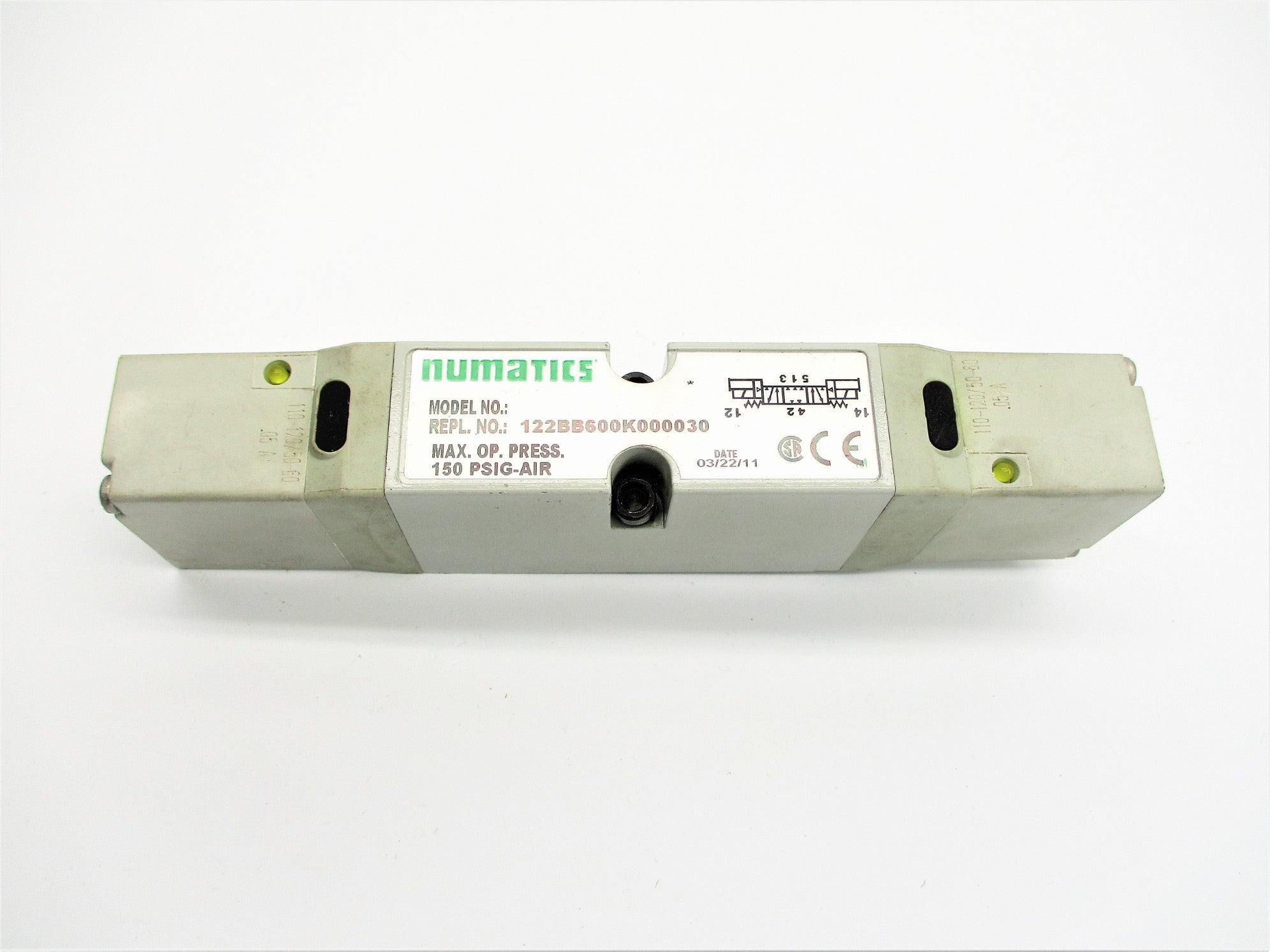 NUMATICS 122BB600K000030 110/120V 150PSIG UNMP