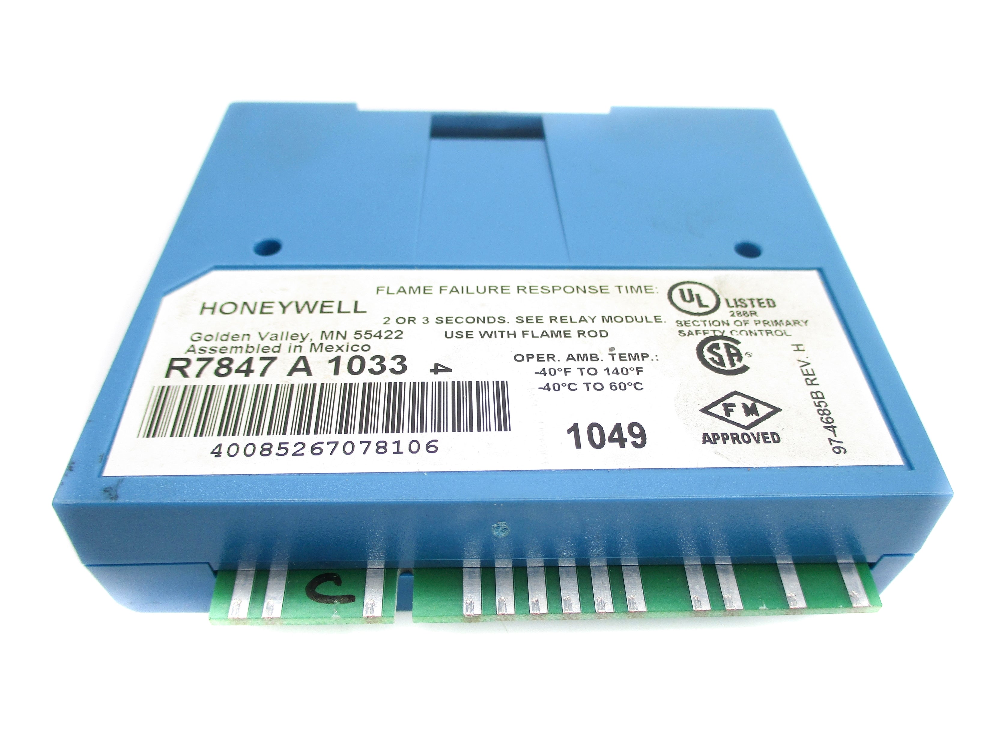 HONEYWELL R7847A1033 1.25VDC 2/3S UNMP