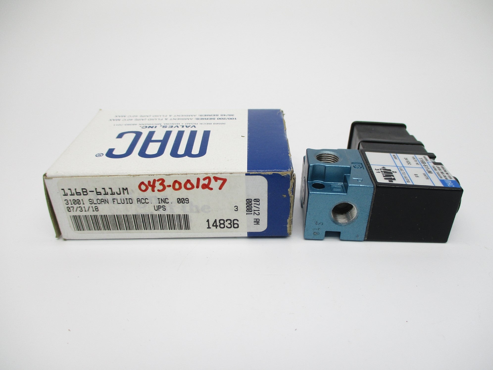 MAC 116B-611JM 24VDC 150PSI NSMP