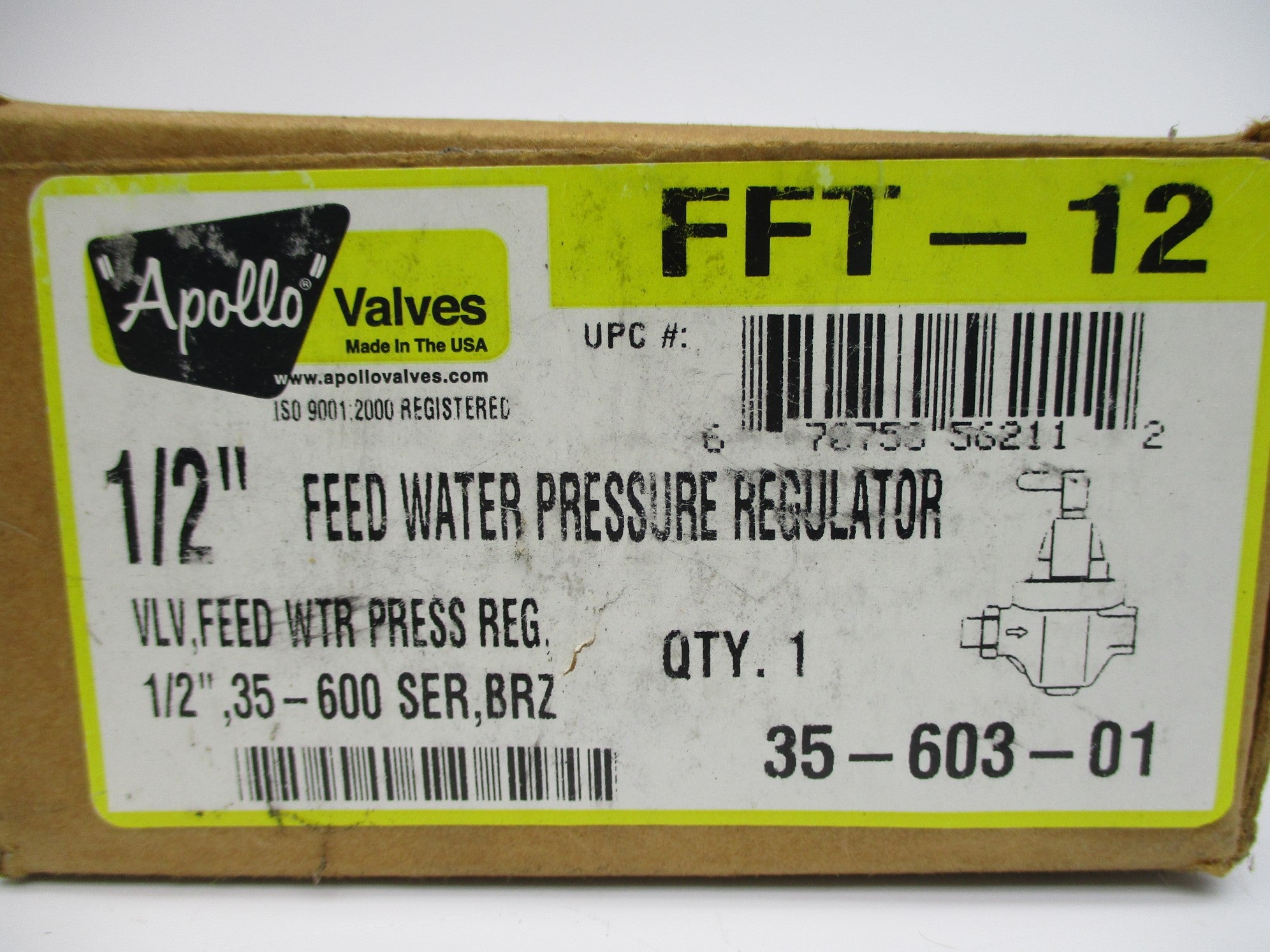 APOLLO VALVES 35-603-01 FFT-12 10-25PSI NSMP