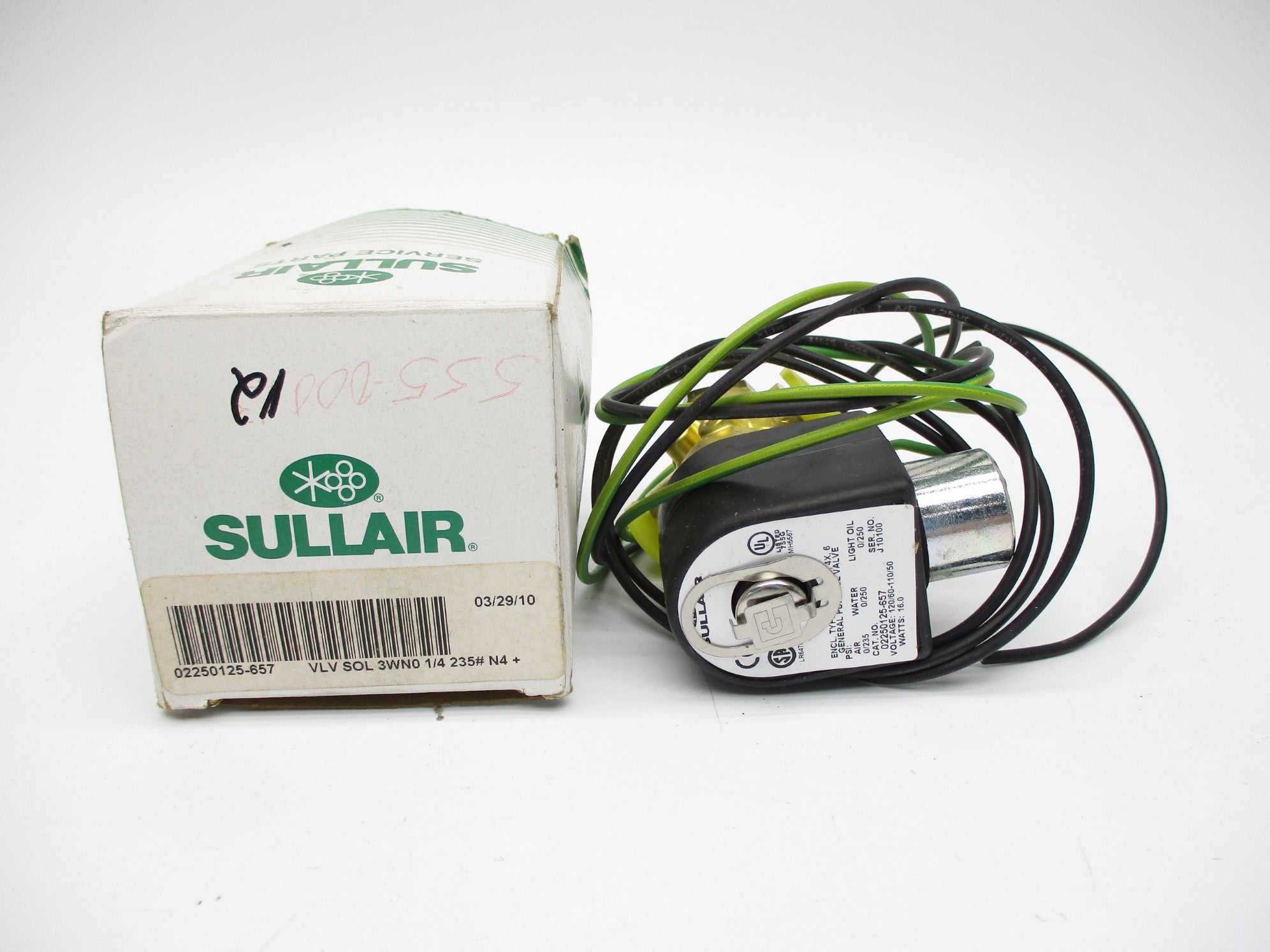 SULLAIR 02250125-657 110/120V 0-250PSI 1/4" NSMP
