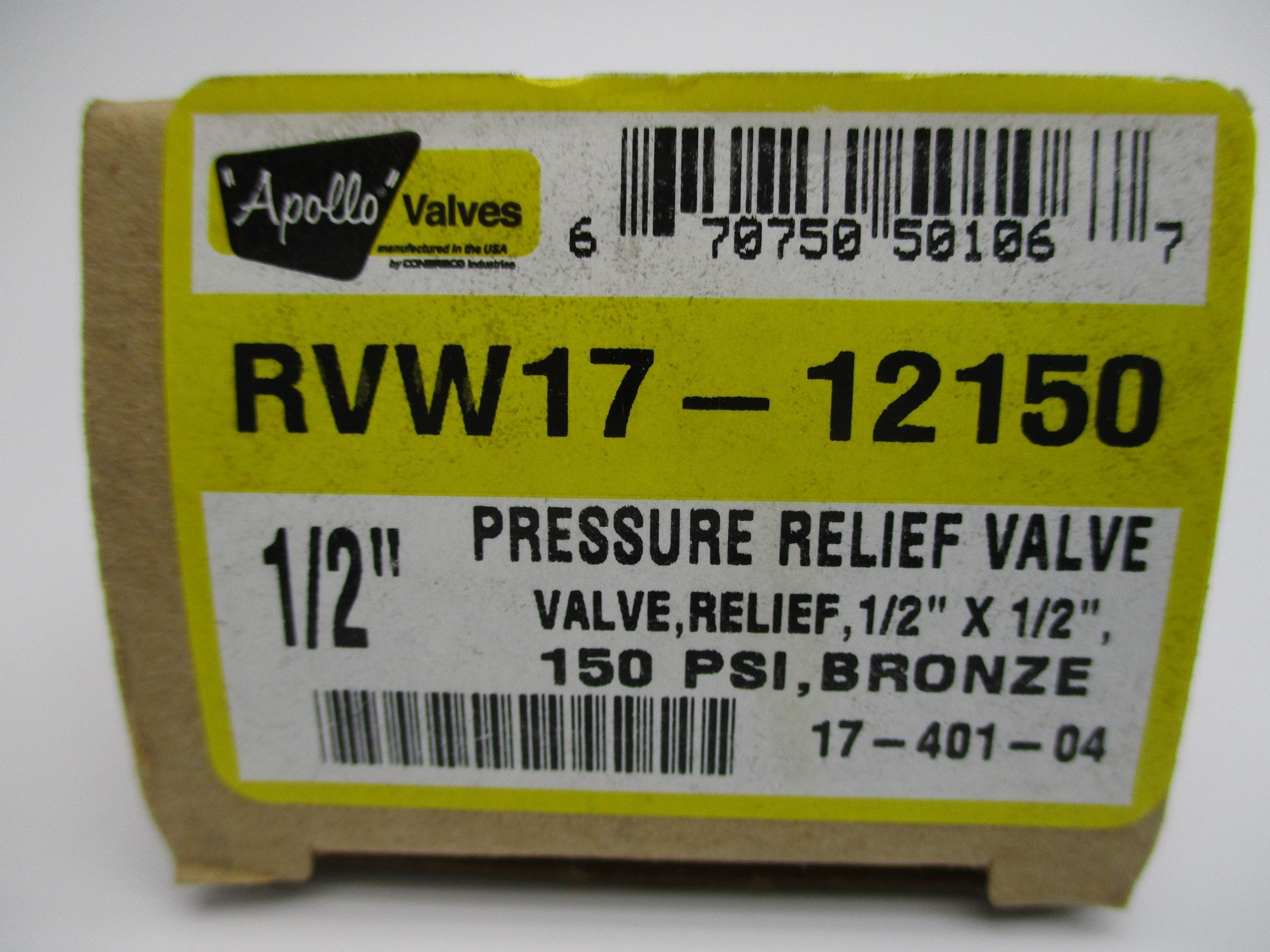 APOLLO VALVES RVW17-12150 17-401-04 150PSI NSMP