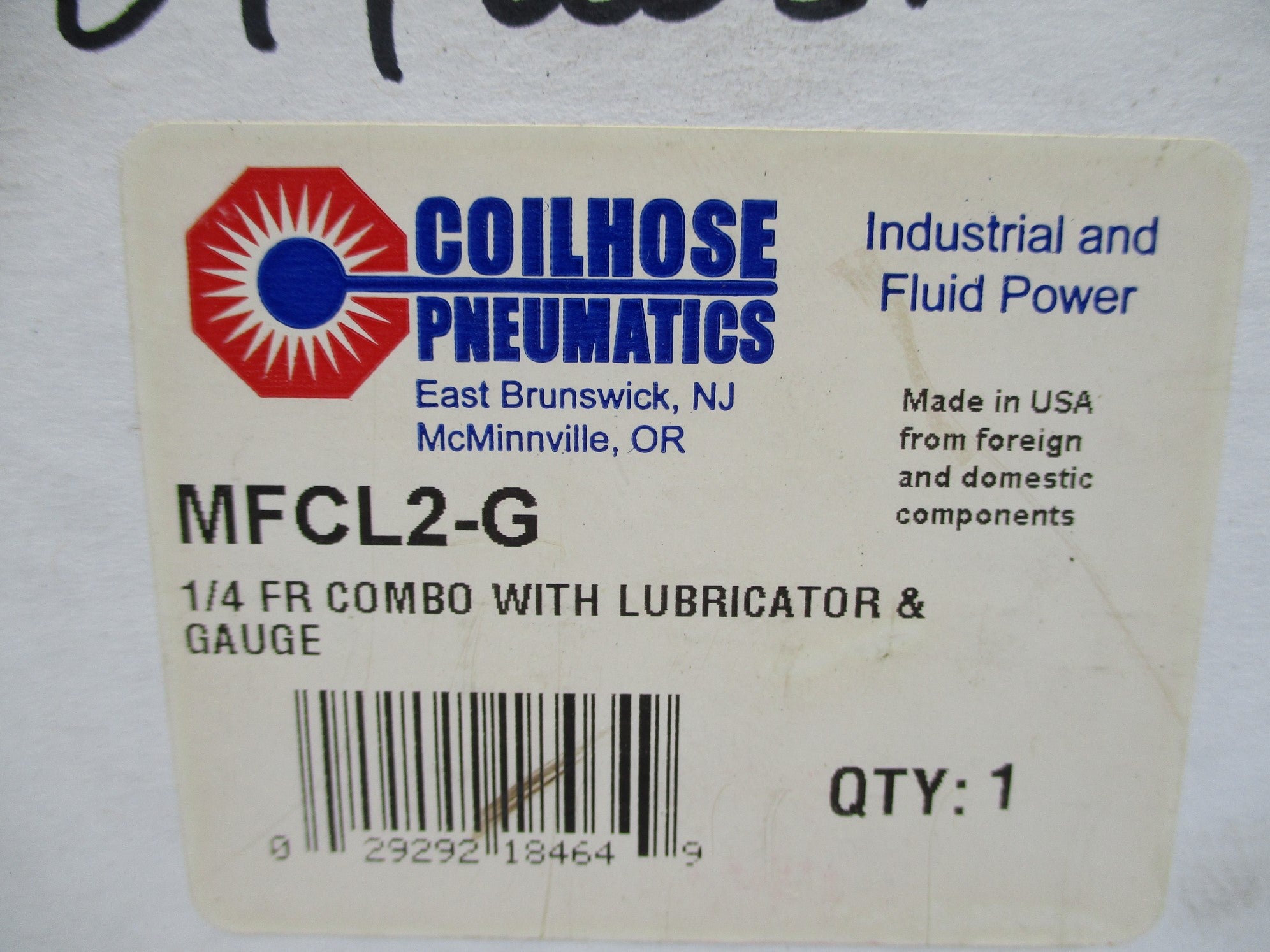 COILHOSE PNEUMATICS MFCL2-G 0-125PSI NSMP