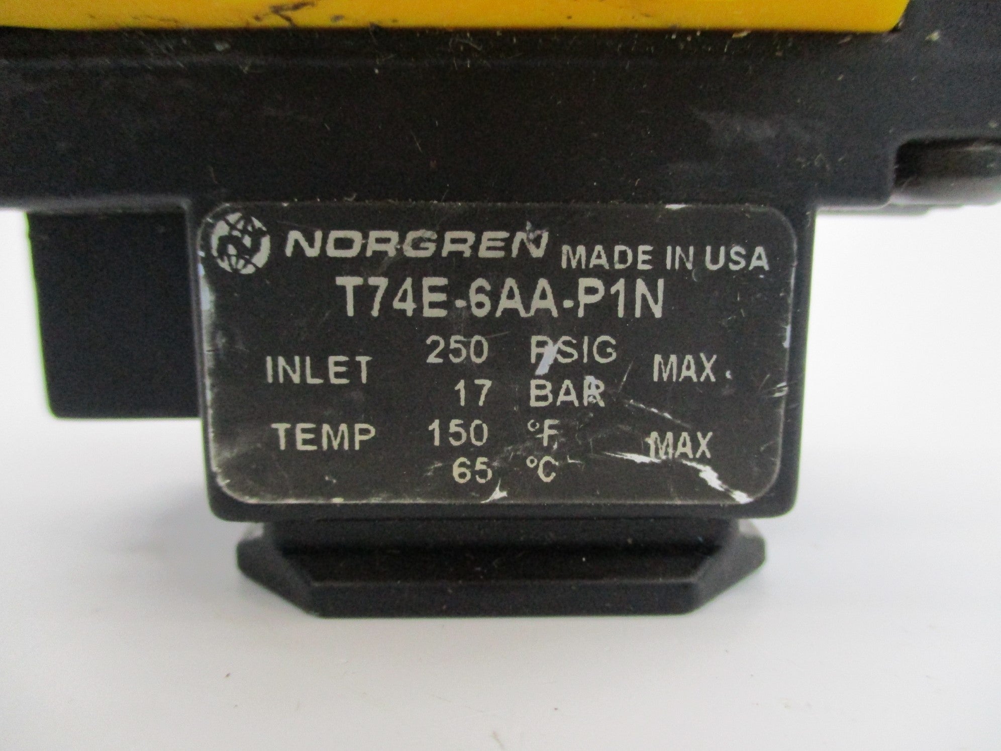 NORGREN T74E-6AA-P1N 250PSIG UNMP