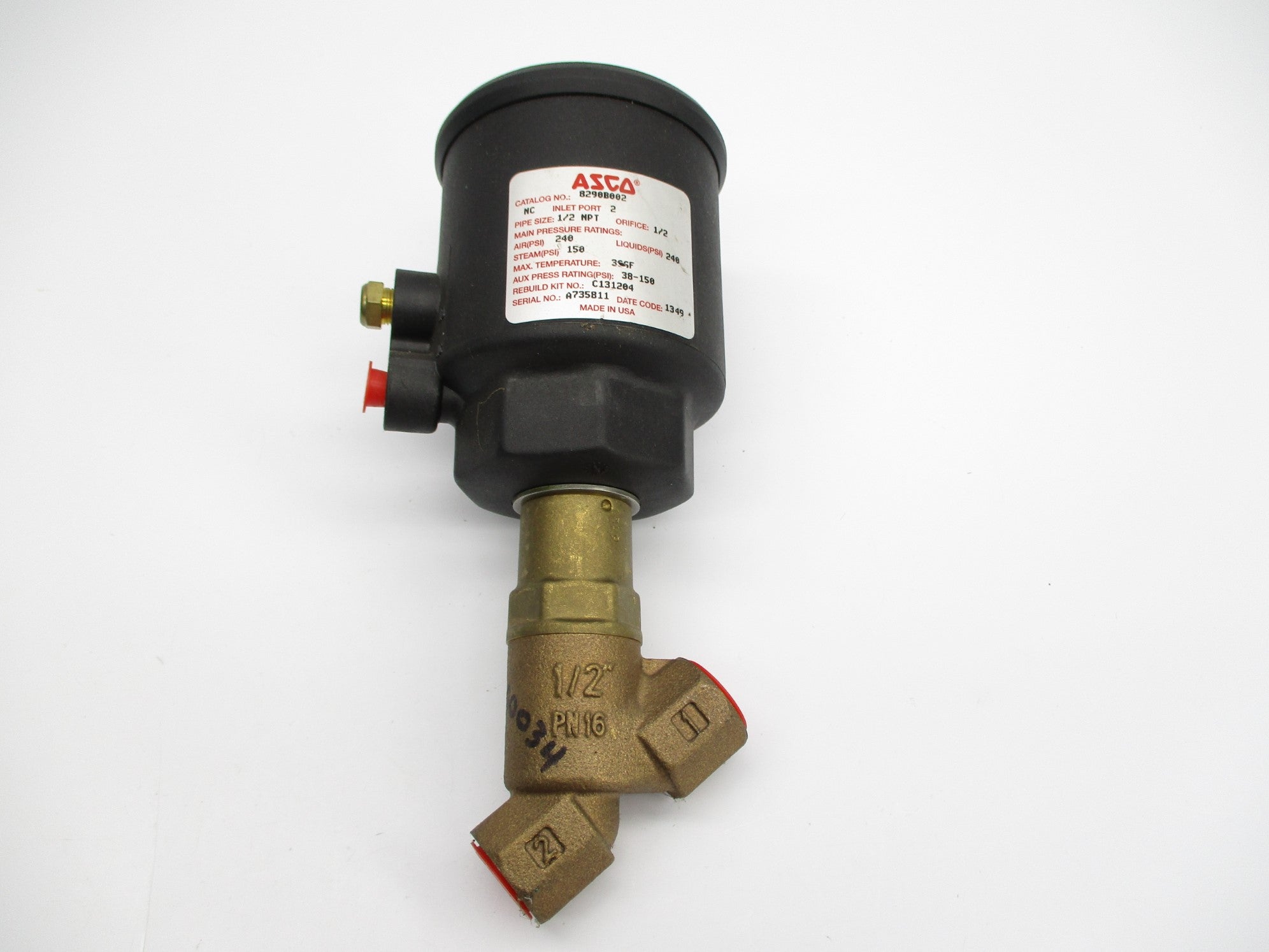 ASCO 8290B002 150/240PSI NSNP