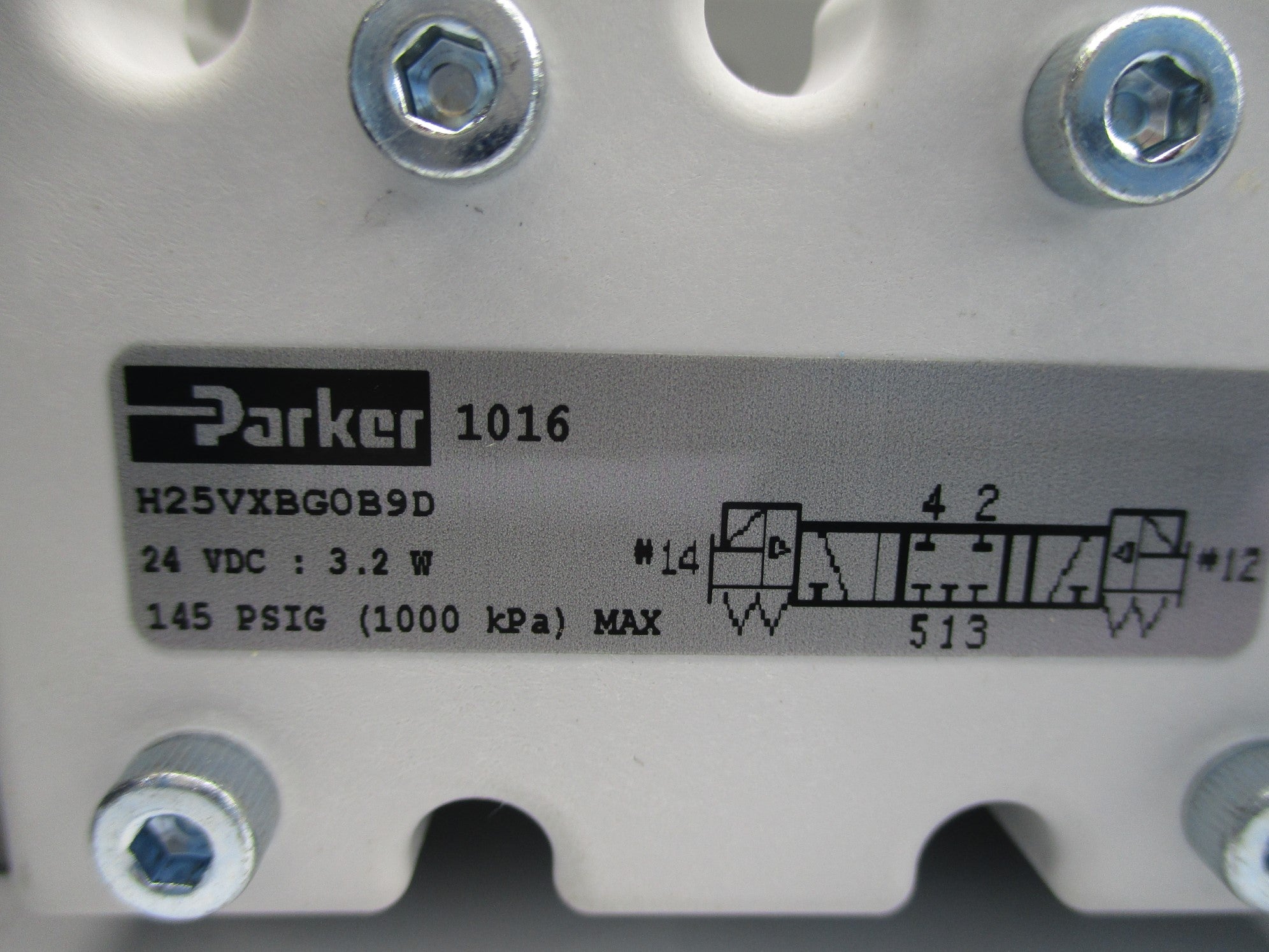 PARKER H25VXBG0B9D 145PSIG 24VDC NSNP