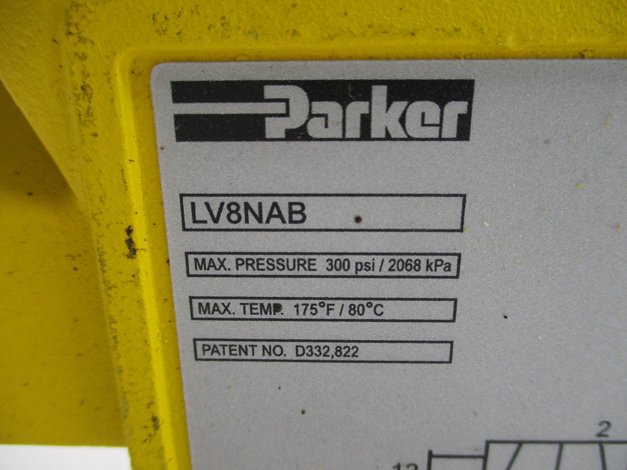 PARKER LV8NAB 300PSI UNMP