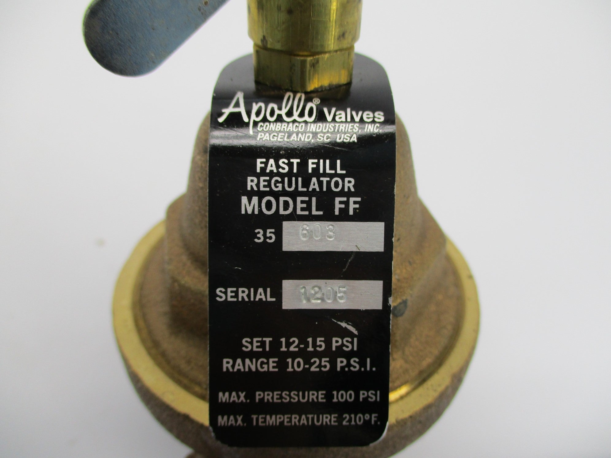 APOLLO VALVES 35-603 10-25PSI NSNP