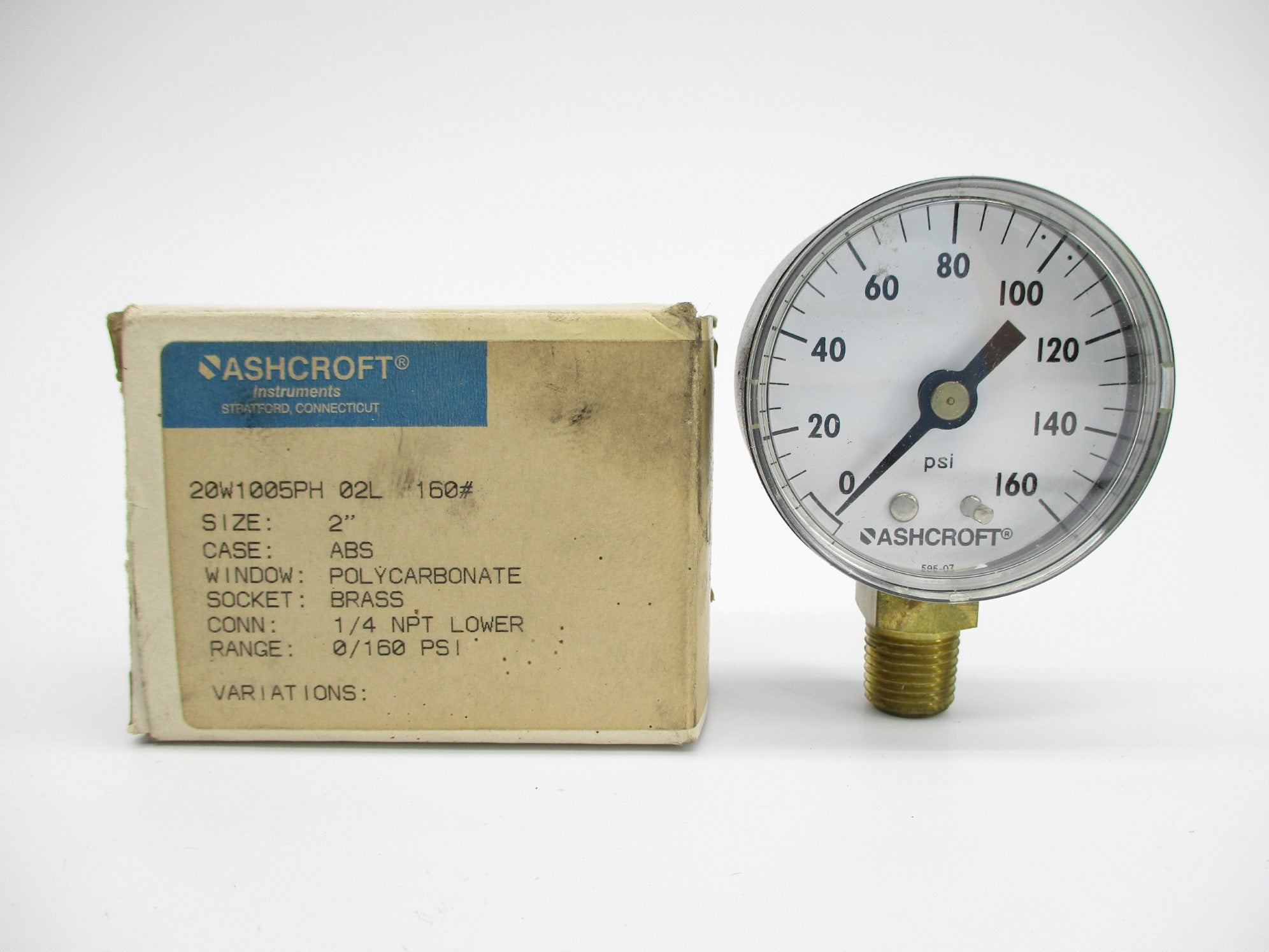 ASHCROFT 20W1005PH02L160# 160PSI NSMP