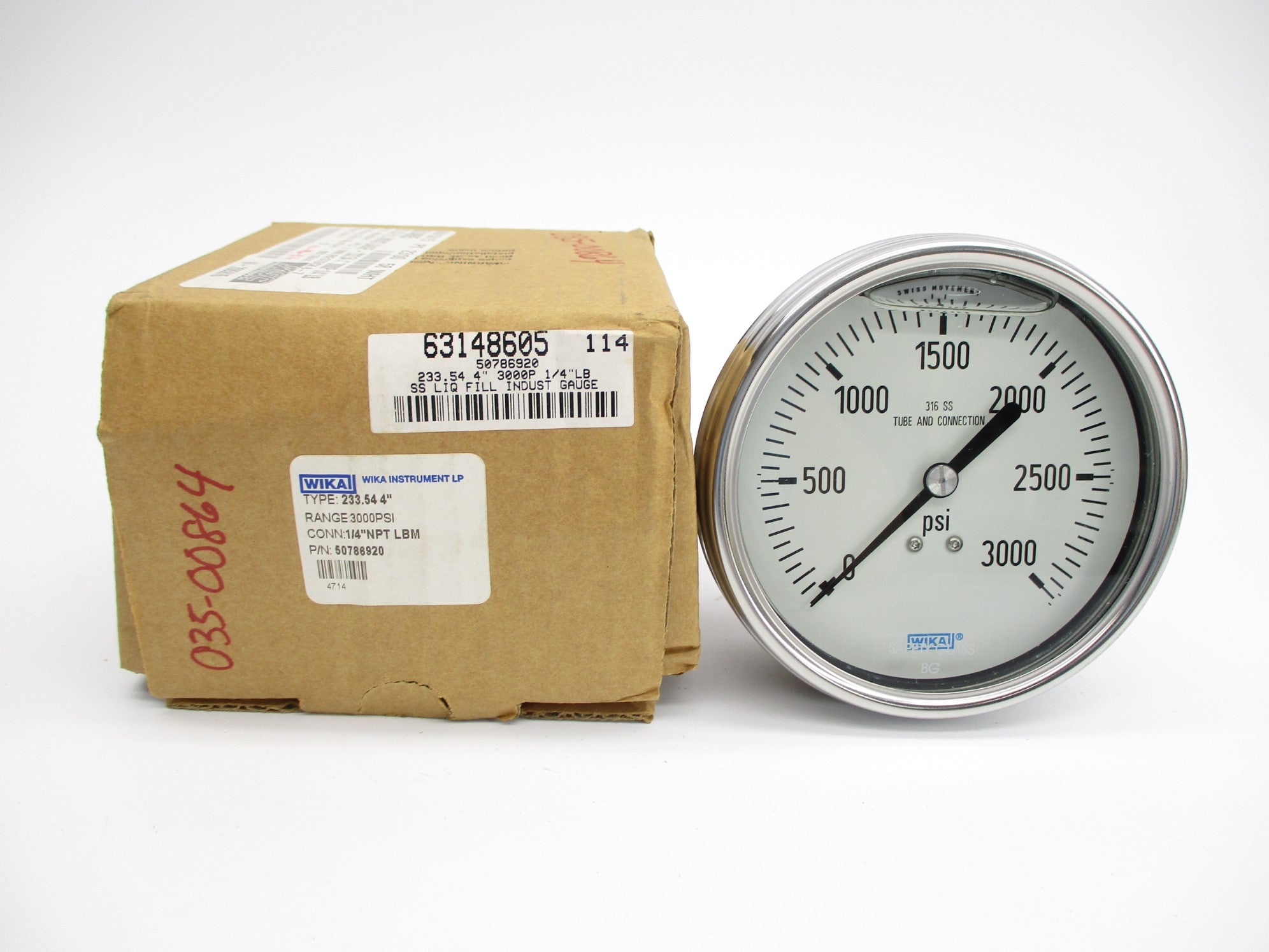 WIKA 50786920 3000PSI NSMP