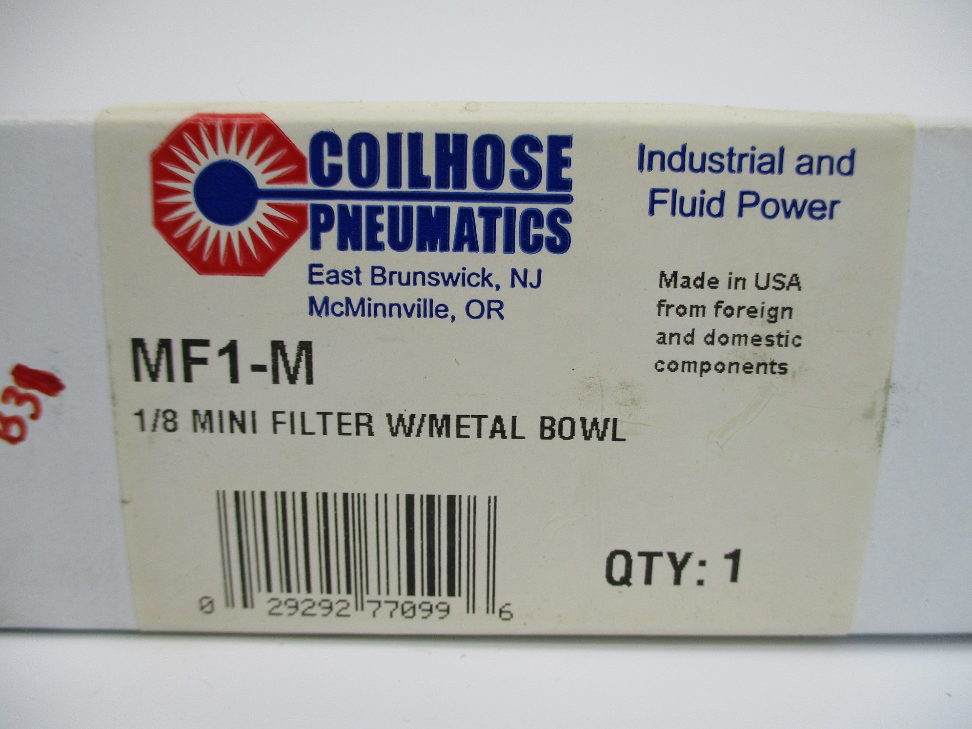 COILHOSE PNEUMATICS MF1-M 250PSI NSMP