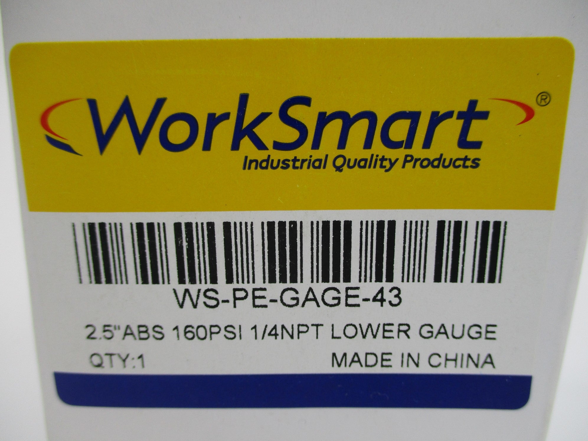 WORKSMART WS-PE-GAGE-43 160PSI NSMP