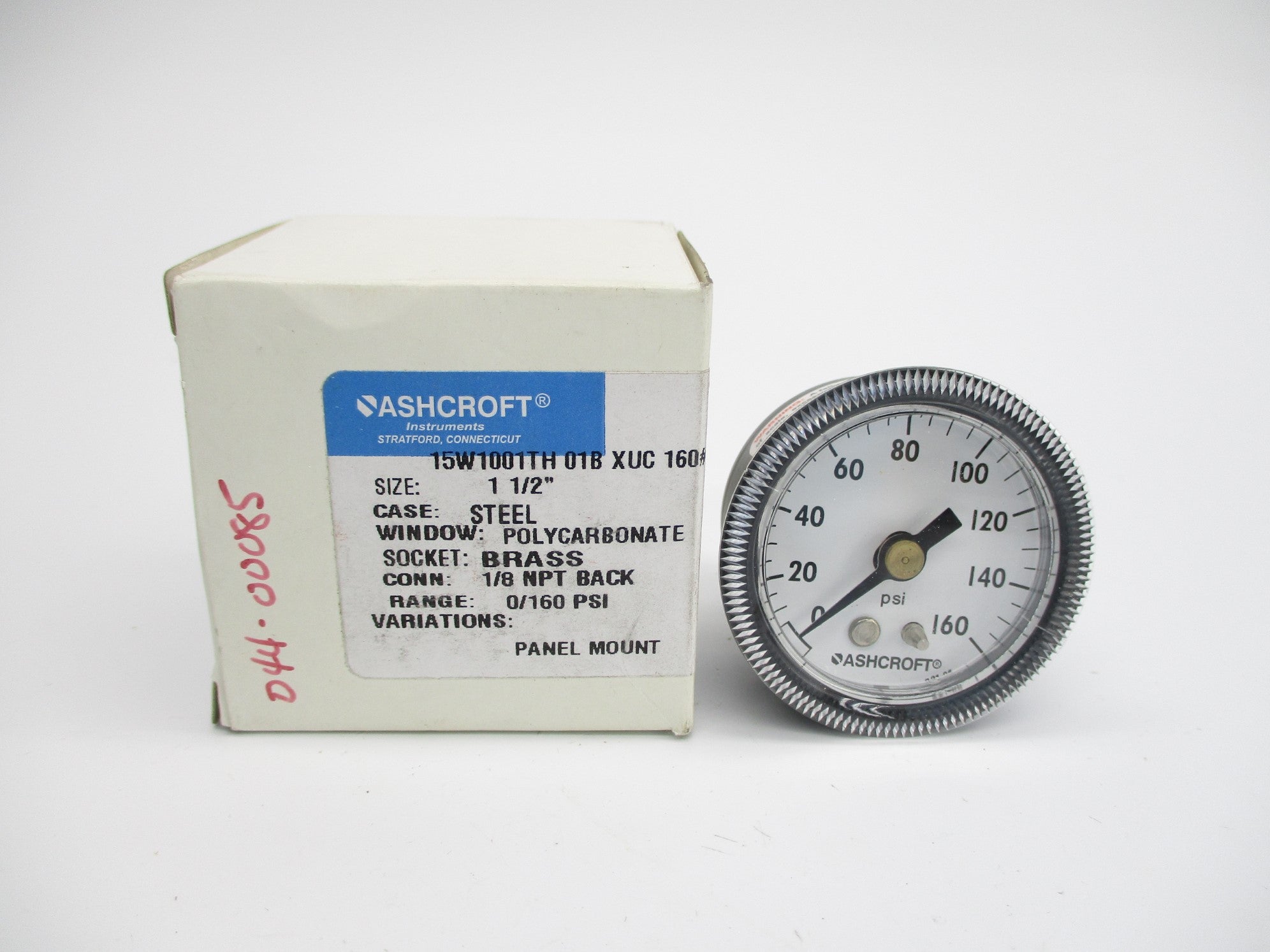 ASHCROFT 15W1001TH01BXUC160# 0-160PSI NSMP