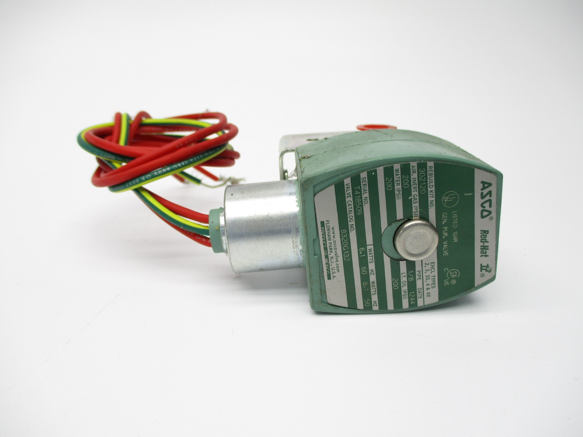 ASCO 8320G132 200PSI 120/60 110/50 NSNP