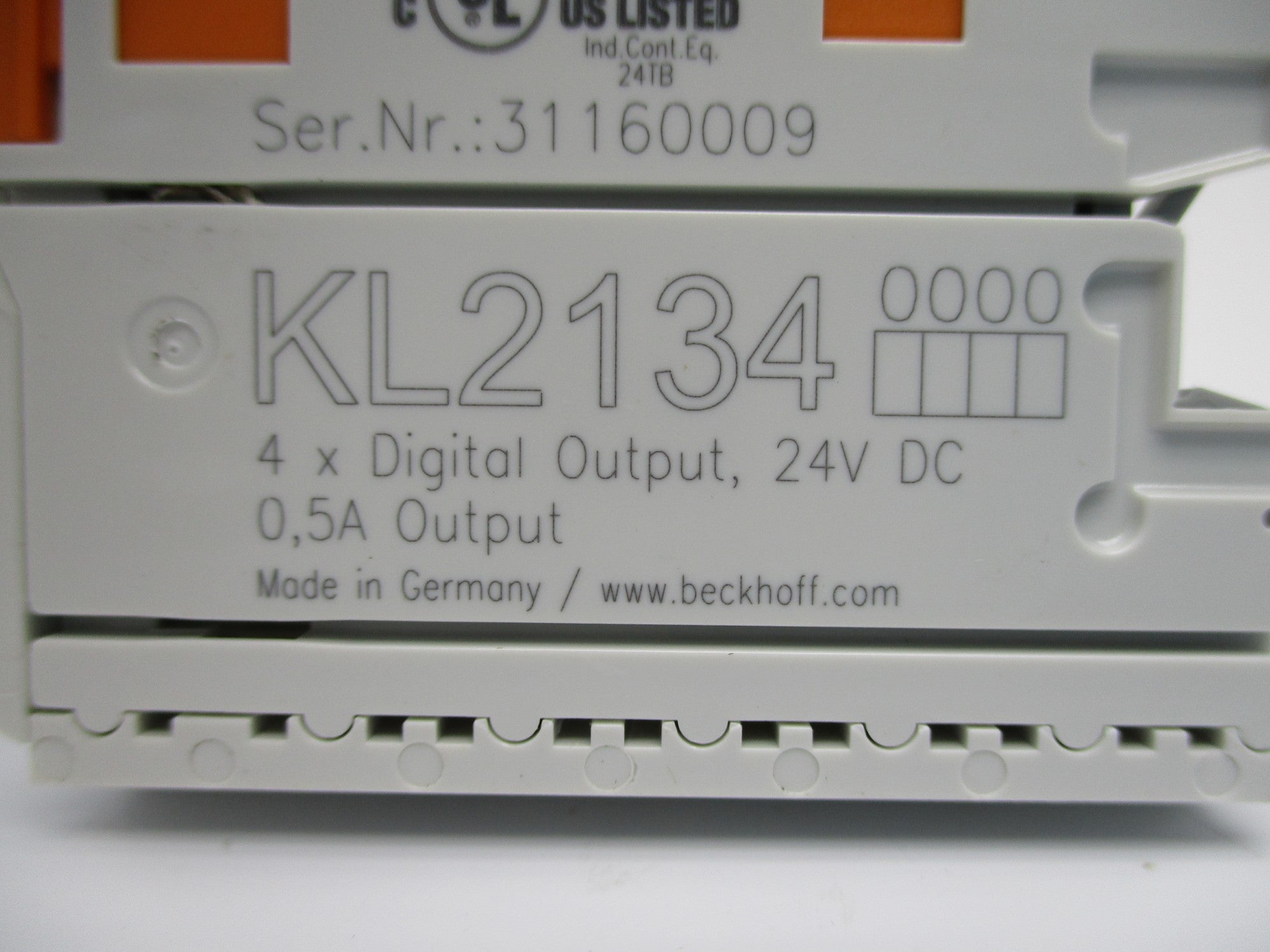 BECKHOFF KL2134 24VDC 0.5A NSNP
