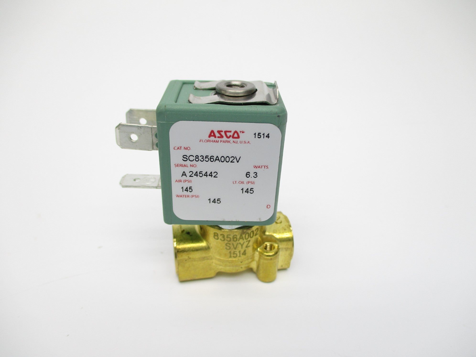 ASCO SC8356A002V 145PSI 110/120V NSNP