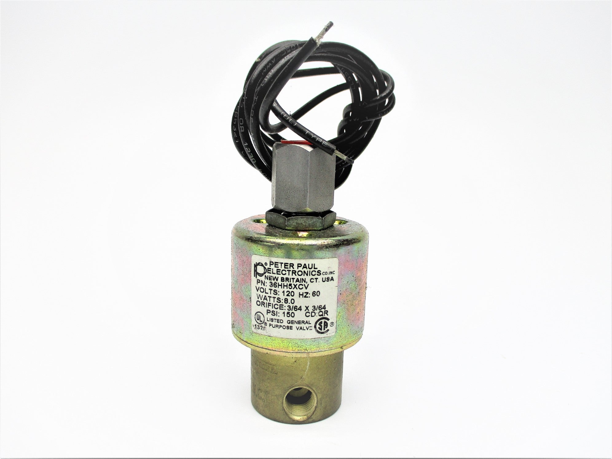 PETER PAUL ELECTRONICS 36HH5XCV 120V 150PSI NSNP