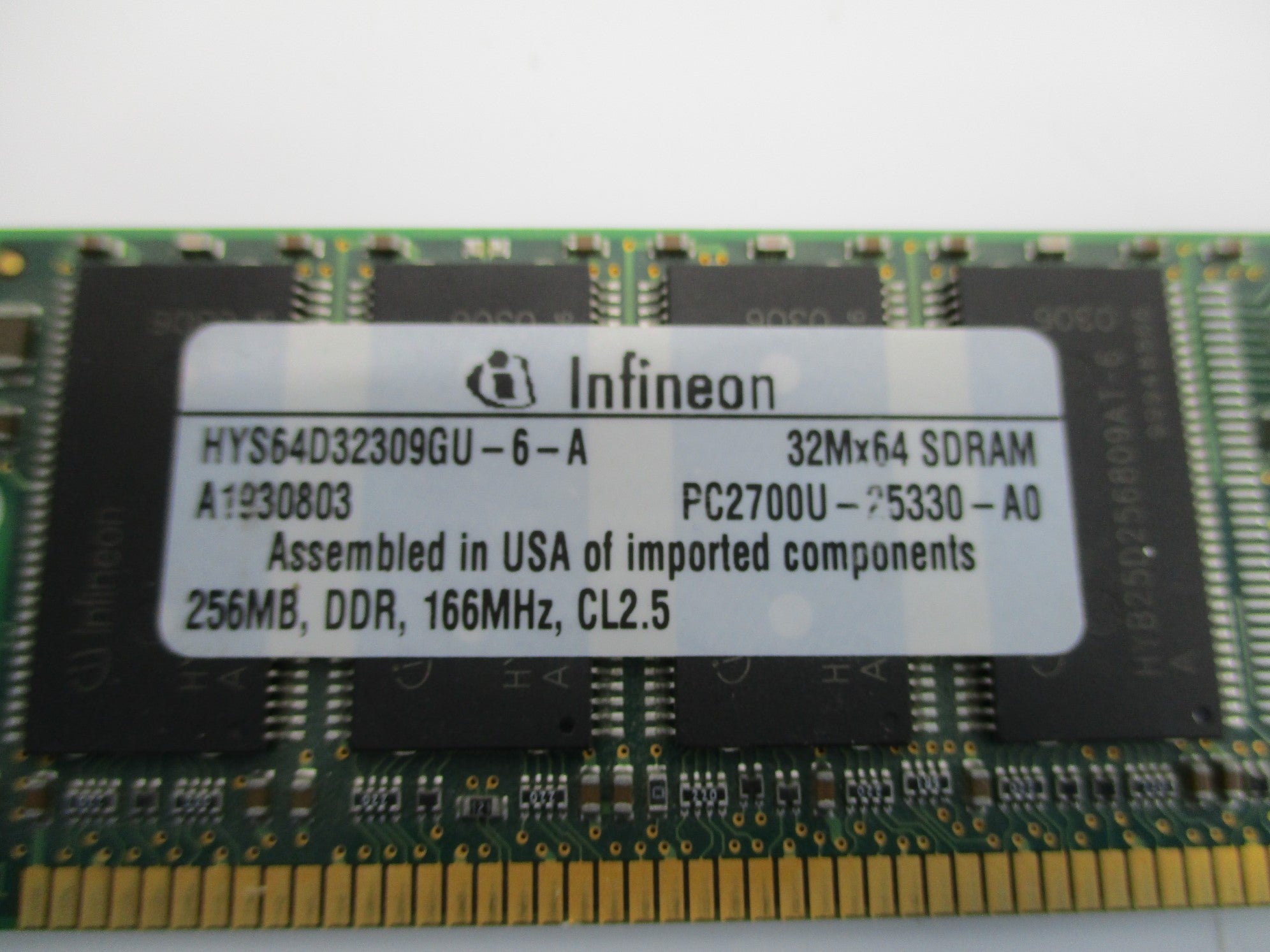 INFINEON HYS64D32309GU-6-A NSNP